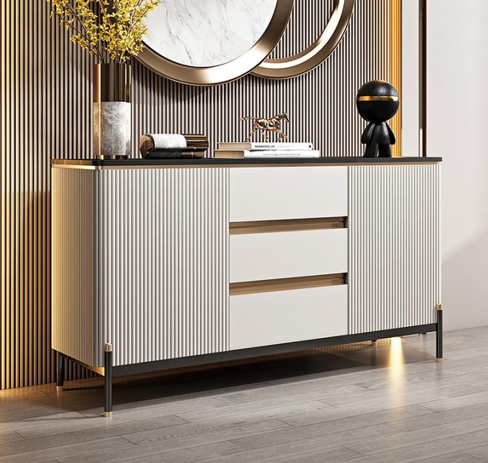 JVmoebel Sideboard Weiß Sideboard Holz Schrank günstig online kaufen