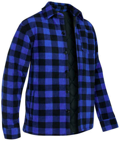 Northern Country Flanellhemd warm gefüttert, mit 5 Taschen, mit verlängertem Rücken, Logo auf dem Arm, zweifarbiges Karo, als Jacke offen oder Hemd zugeknöpft zu tragen, wärmender und weicher Flanellstoff
