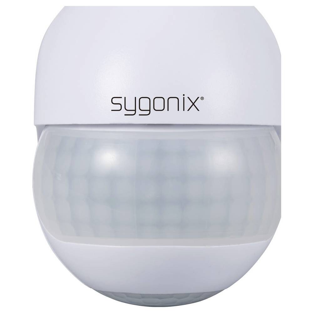 Sygonix Bewegungsmelder Wand, Oberflächenmontage PIR-Bewegungsmelder 360 °, 180 ° Relais Weiß