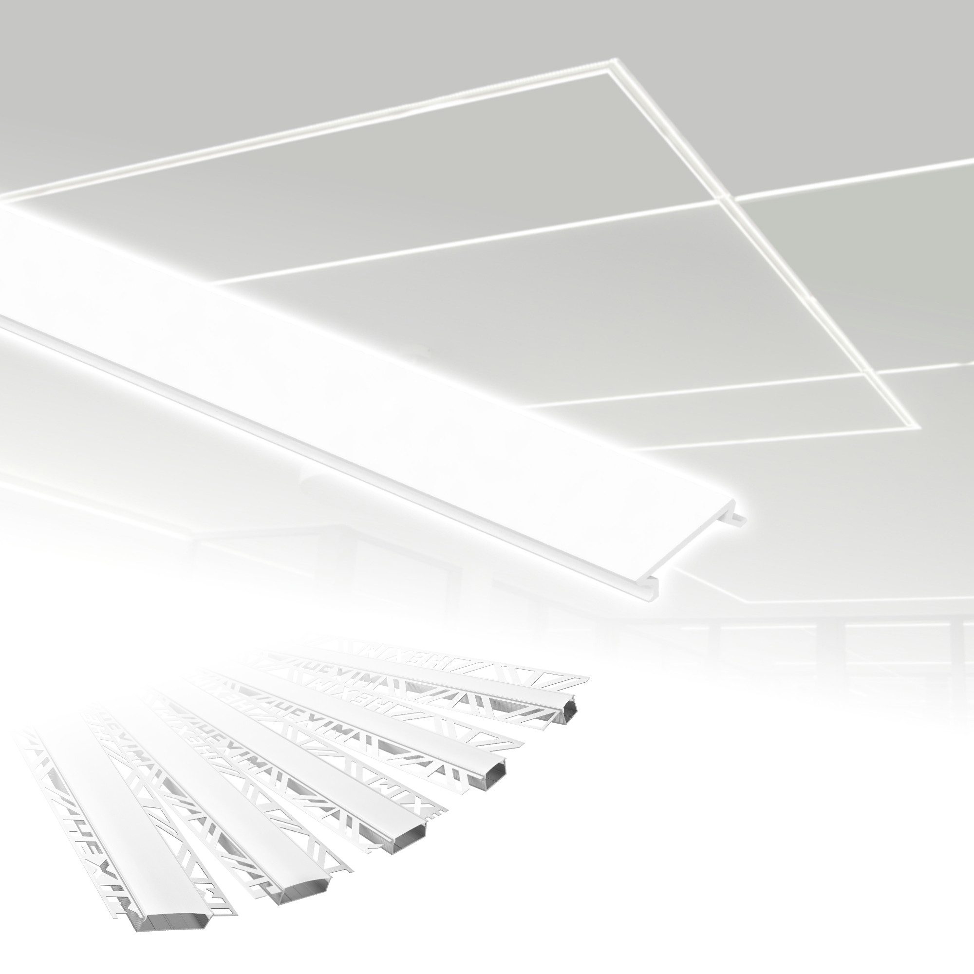 Hexim LED-Stripe-Profil 2m Trockenbauprofil Alu LED günstig online kaufen