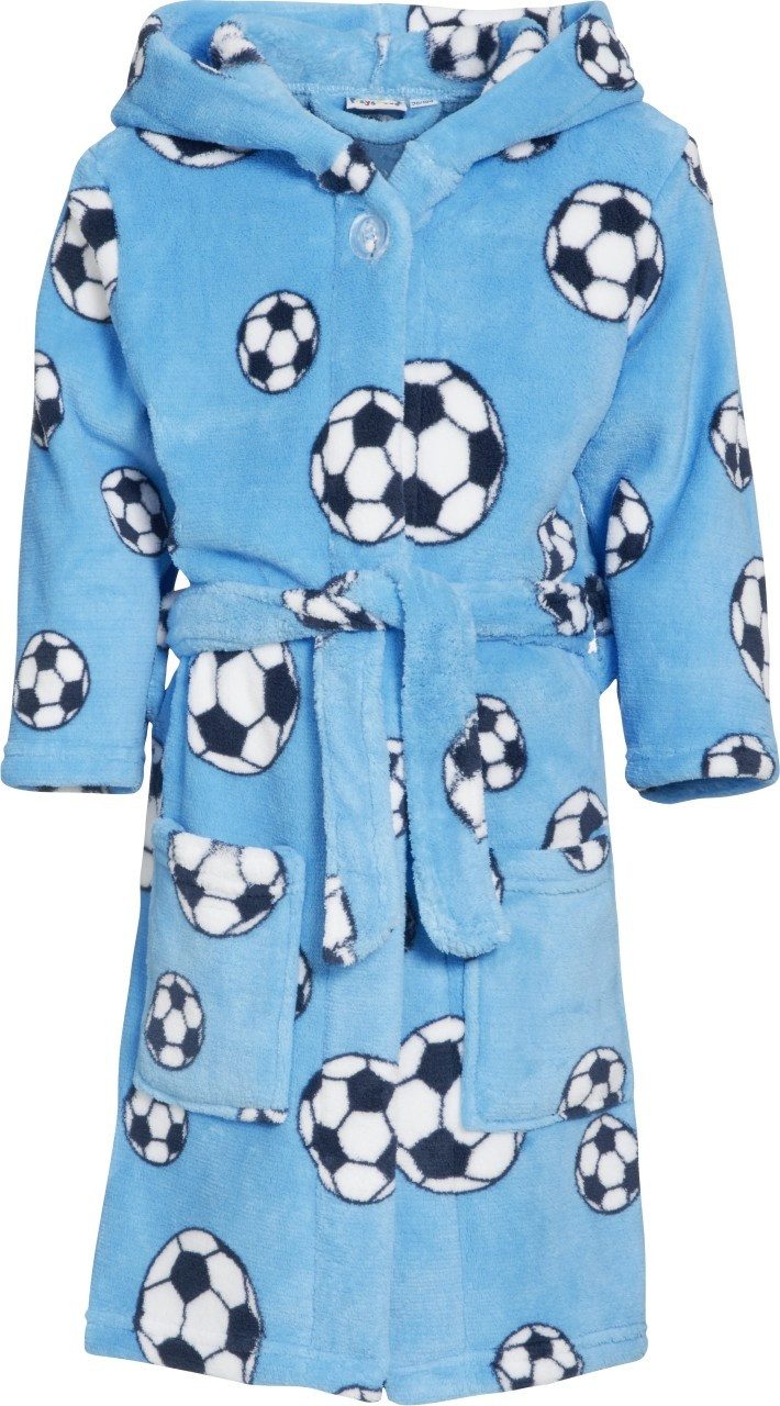 Playshoes Bademantel Fleece-Bademantel Fußball