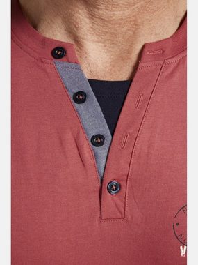 Jan Vanderstorm T-Shirt HINDERK mit Details in Kontrastfarben