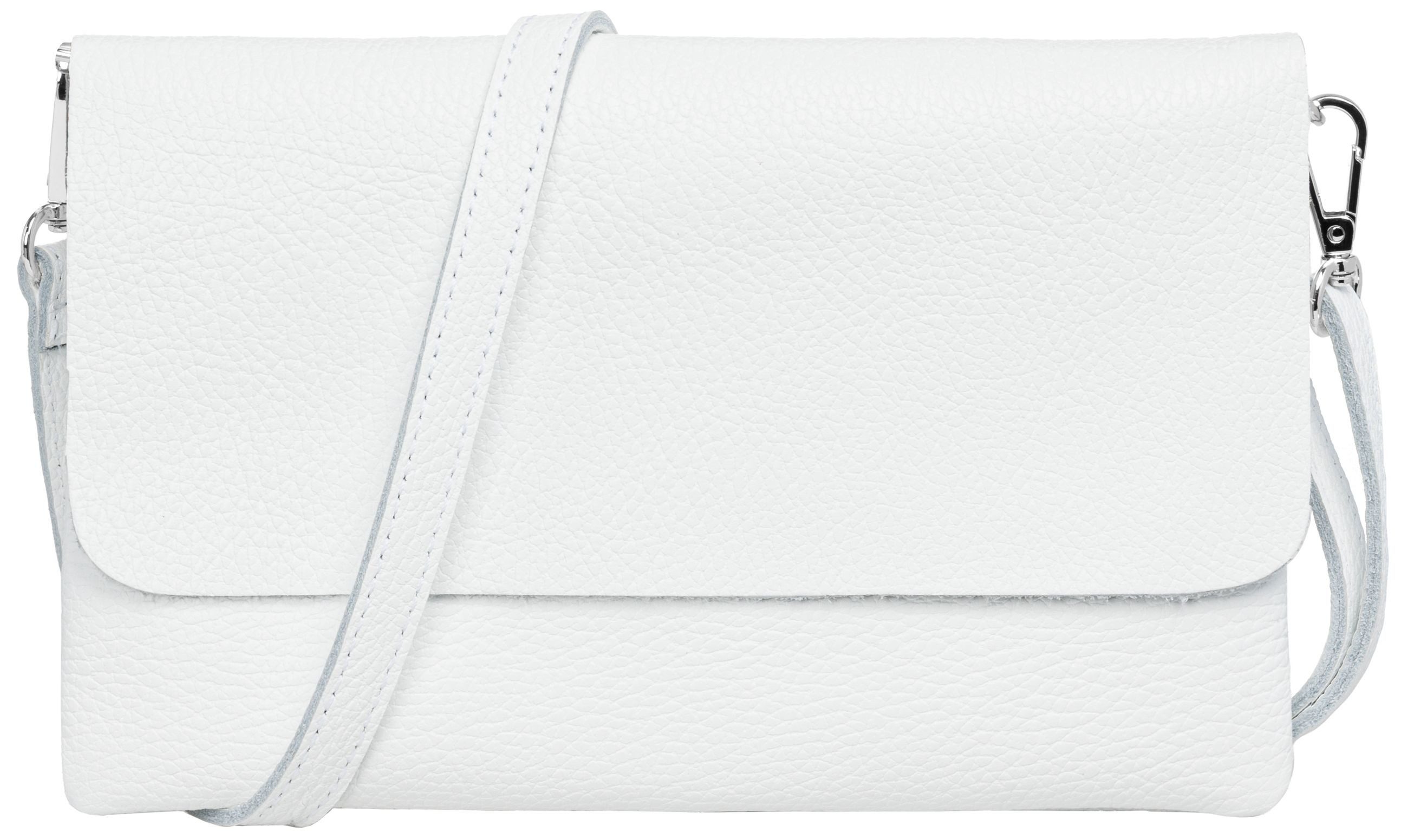 Caspar Clutch Abendtasche Damen Leder Handtasche - CLASSIC LINE - Modell No.835, leicht, elegant & unempfindlich - 100% Echtleder - Handmade in Italy
