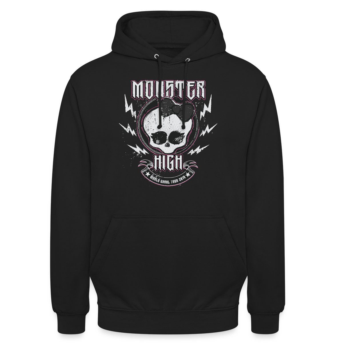 Hoodie Monster High™ World Ghoul Tour Totenkopf-Design Unisex Hoodie