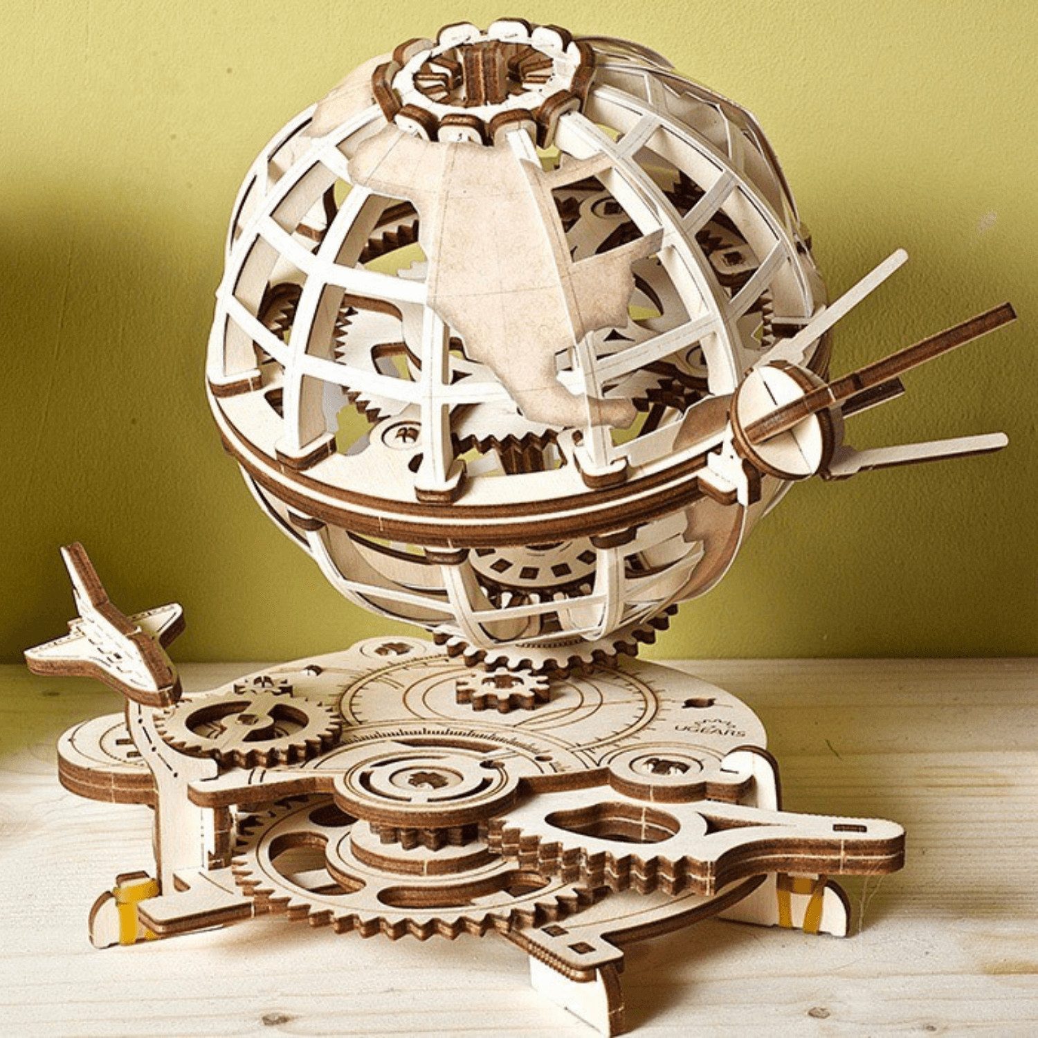 UGEARS Modellbausatz Ugears Globus Mechanisches Holzpuzzle
