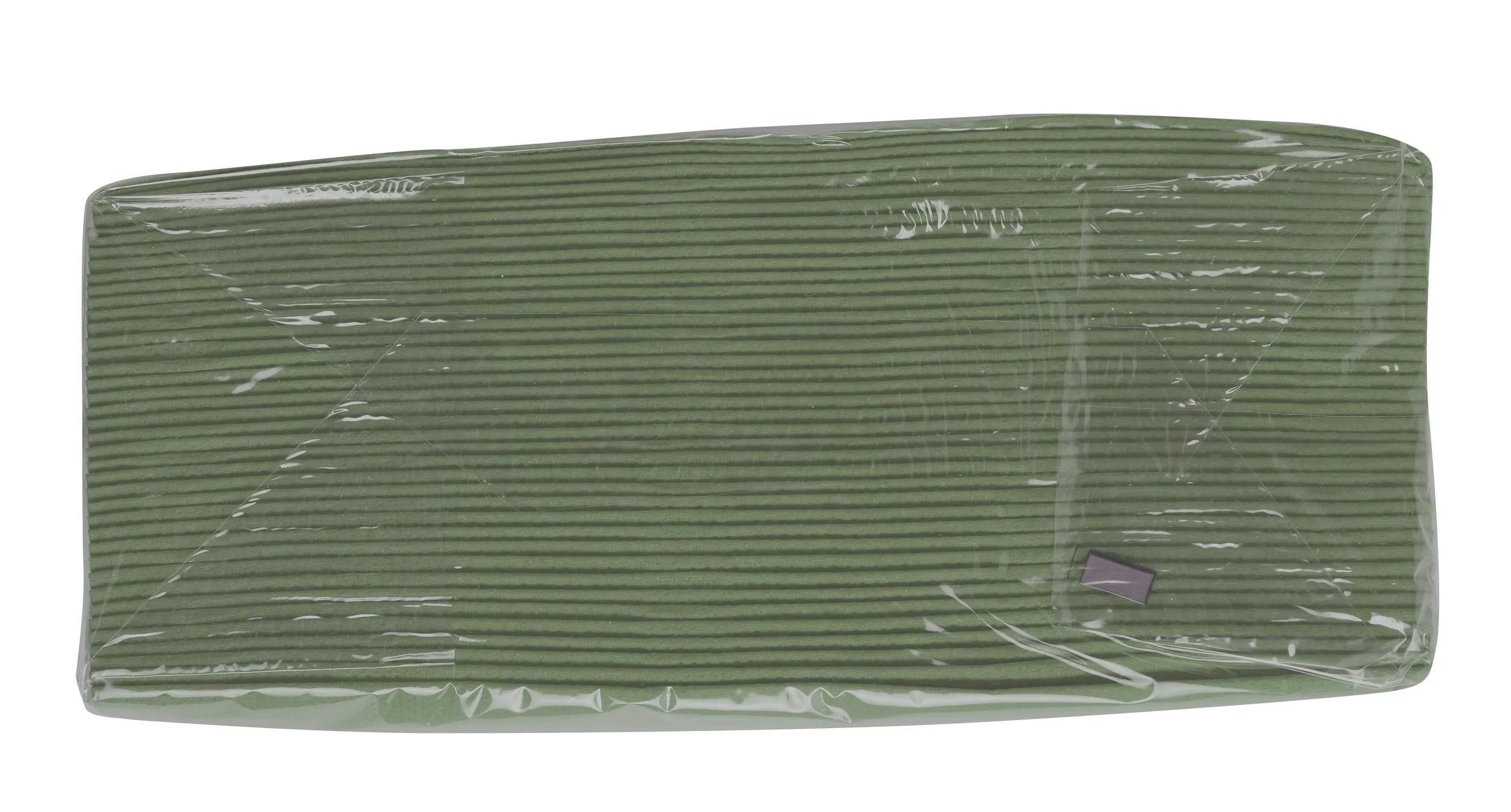 PROnappe Tischband 16x Pack 50 Cocktail-Servietten 2-lagig 20x20cm Olivgrün SV622057I, Serviettes ouate micro gaufré
