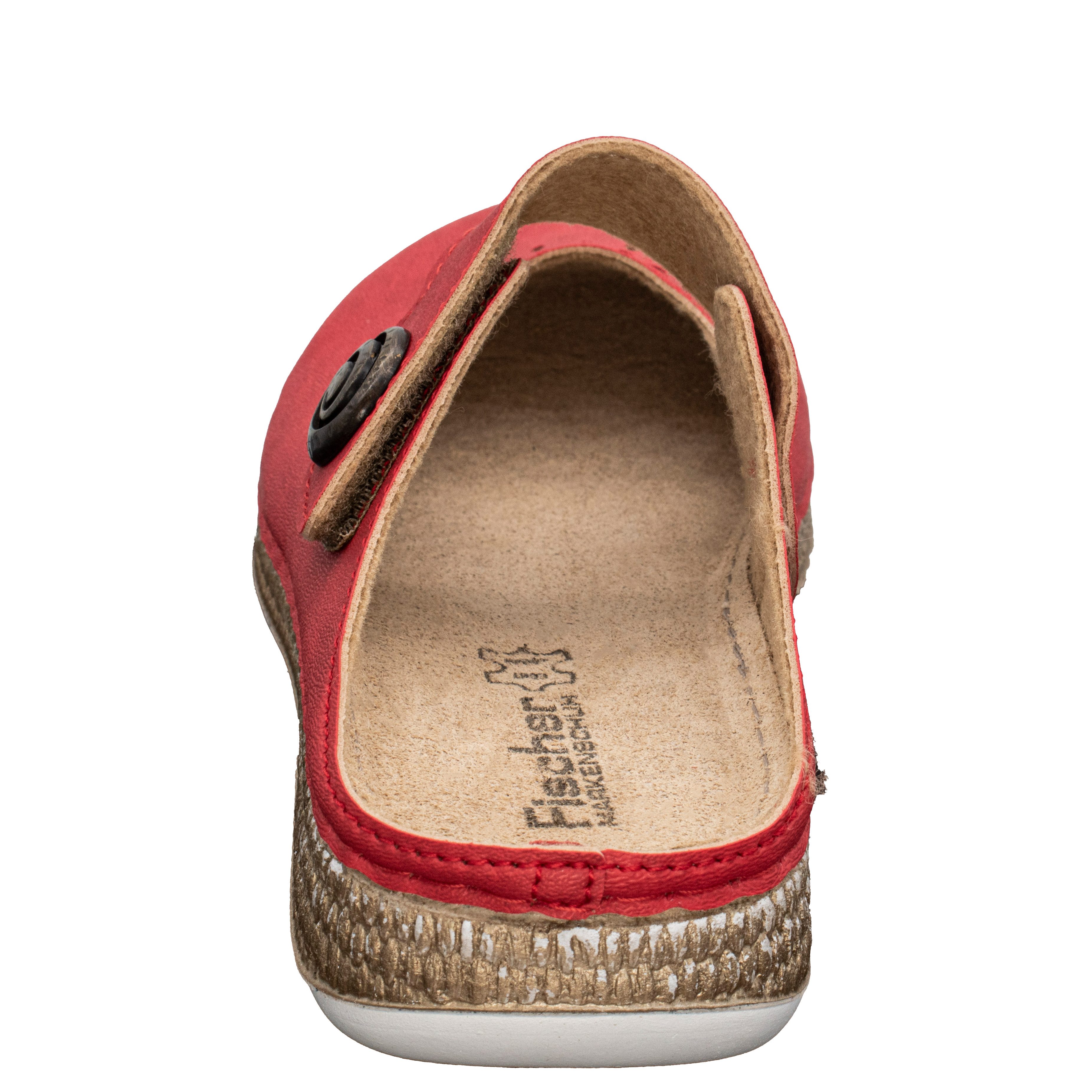 Fischer-Markenschuh Tanja Pantolette aus Vegano (Lederimitat), mit Fleecefutter, mit gepolsterem Lederfußbett – Bild 5 von 5