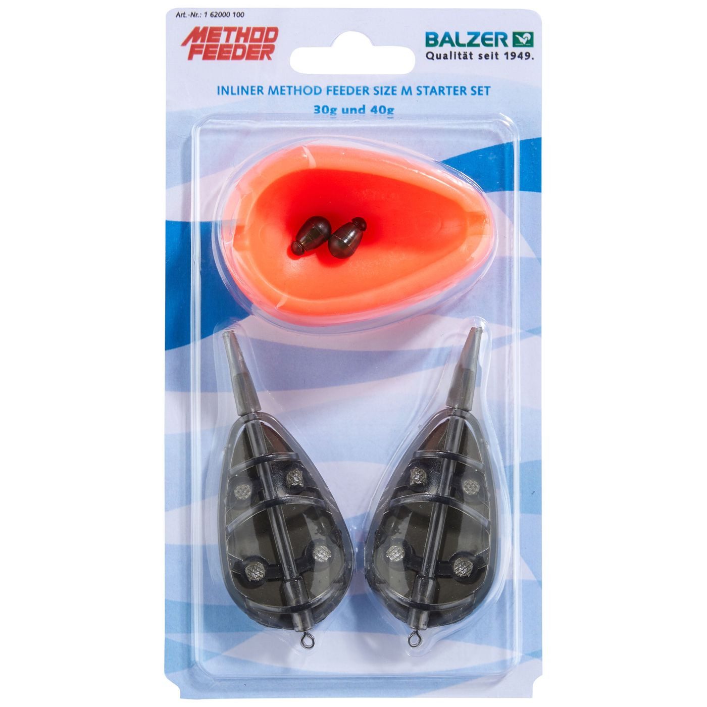 Balzer Angelgewicht Balzer Method Feeder Inlinerkorb 30 & 40g Set Medium - Angelset