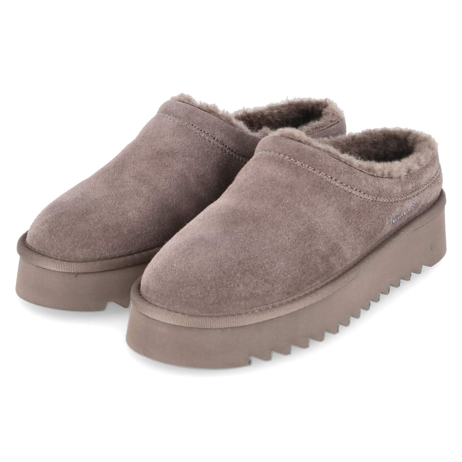 Tamaris Tamaris 1-27300-45/341 Damen Rauleder taupe Clog günstig online kaufen