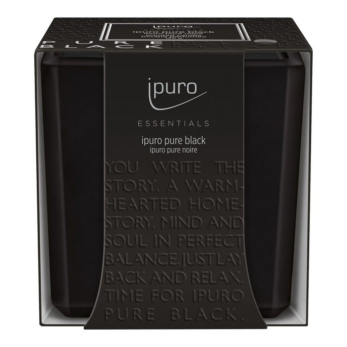 IPURO Duftkerze ESSENTIALS Duftkerze Pure Black (Packung)