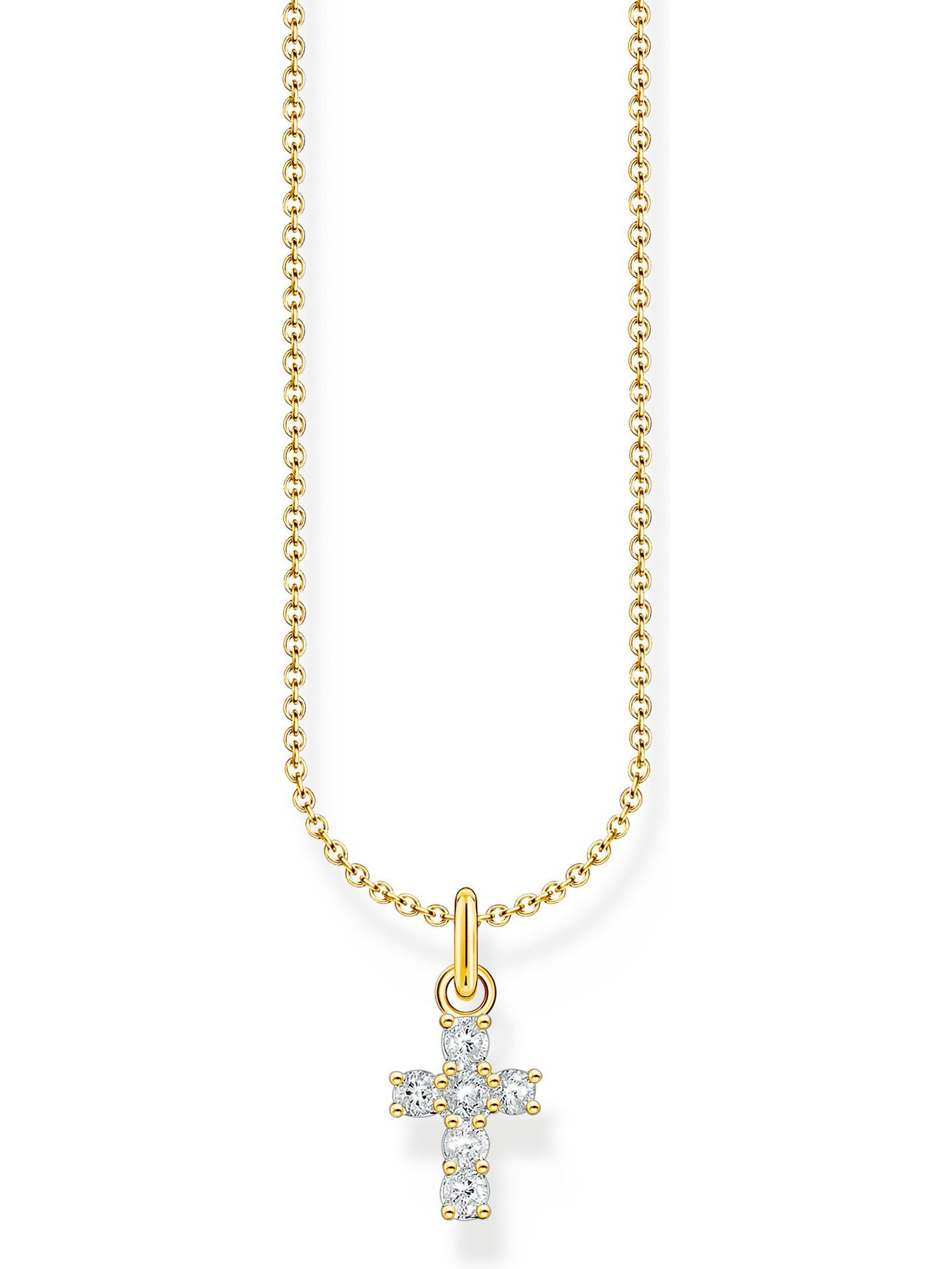 THOMAS SABO Silberkette Thomas Sabo Damen-Kette 925er Silber Zirkonia, Charming