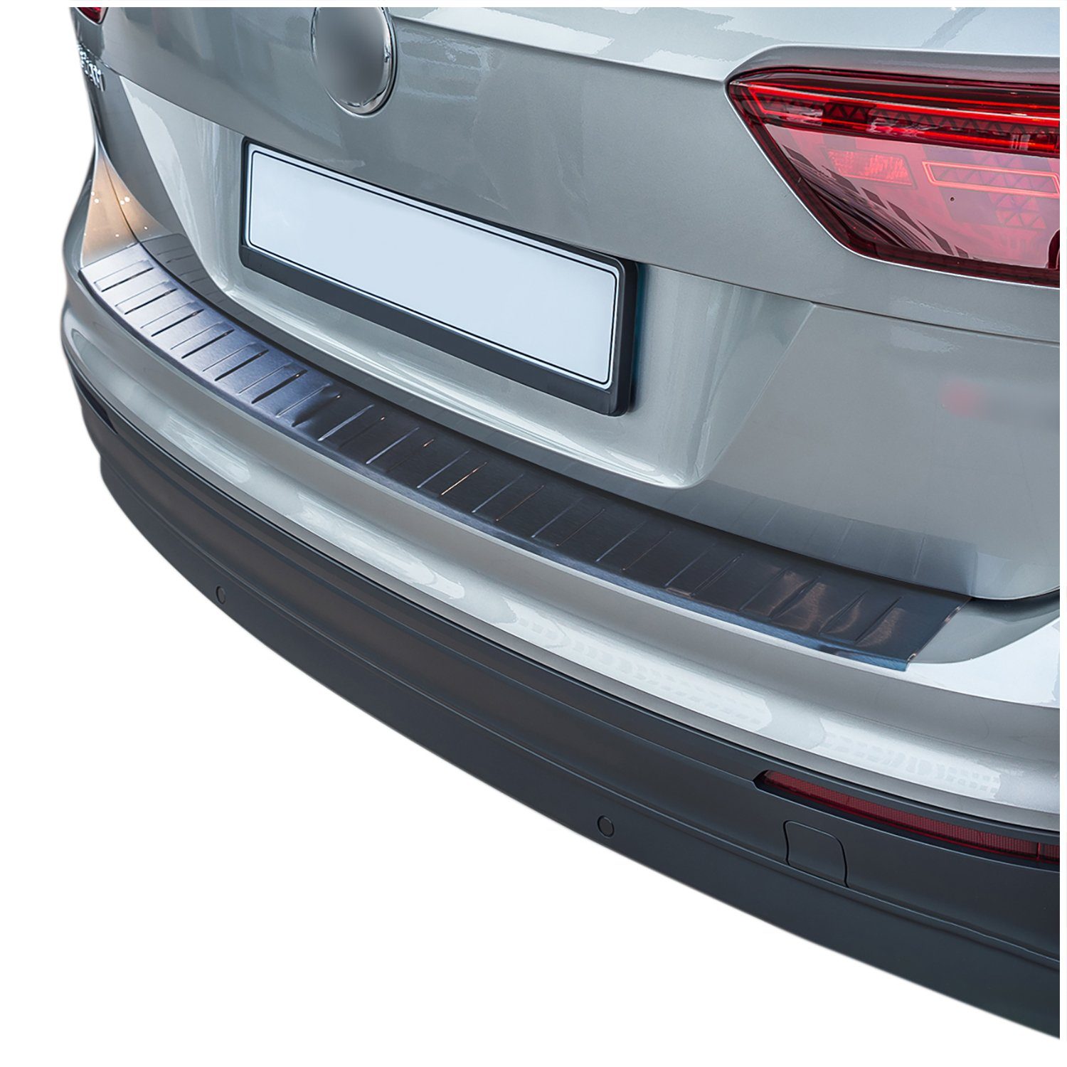 tuning-art Ladekantenschutz L248 Edelstahl passgenau für VW Tiguan 2 und Allspace 2016- Anthrazit