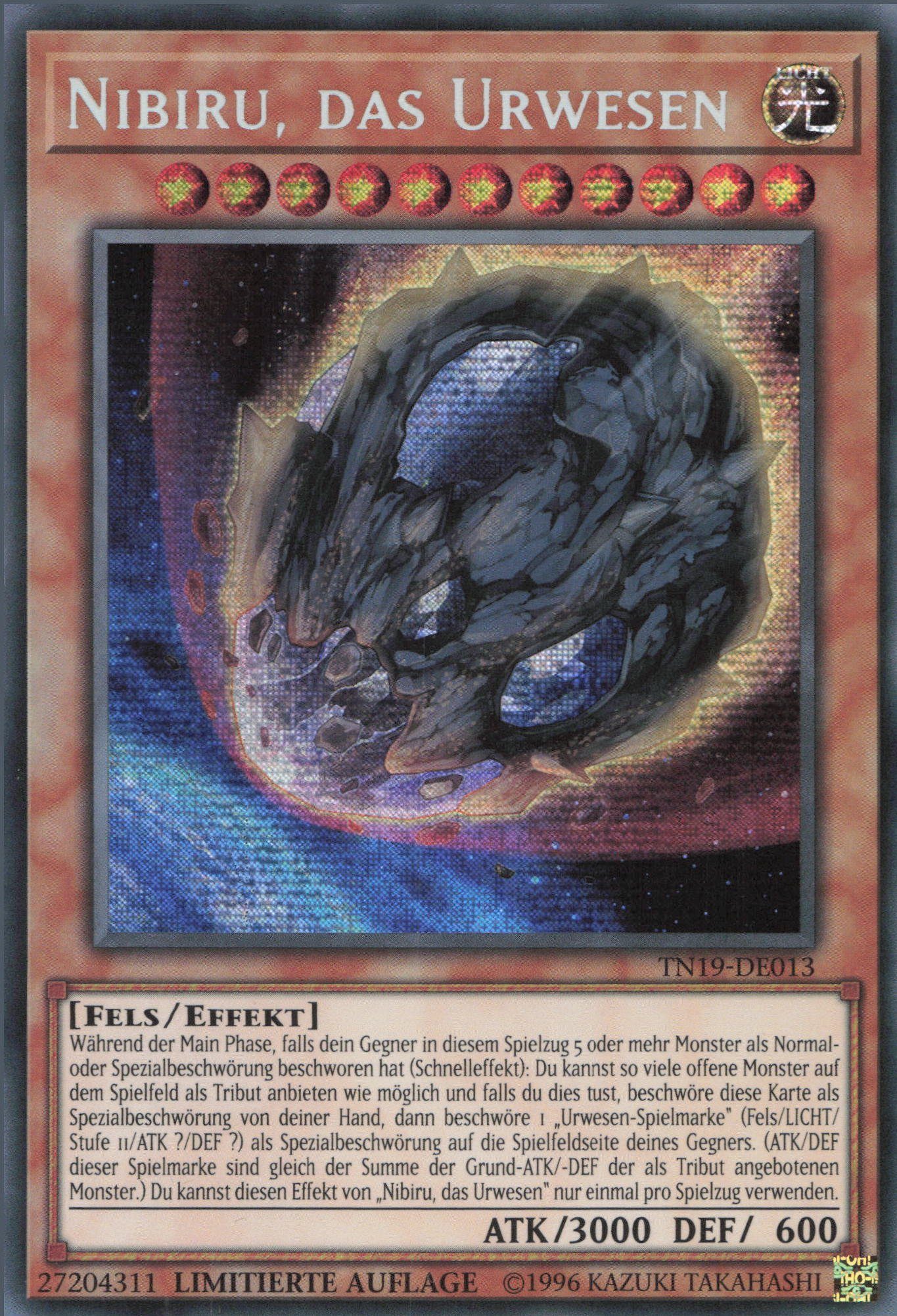 ReCollectibles Sammelkarte YuGiOh Karte Nibiru, das Urwesen deutsch, Yu