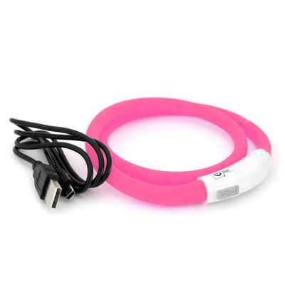 PRECORN Для собак-Halsband LED Silikon Для собак Leuchthalsband aufladbar per USB indiv. kürzbar, Silikon