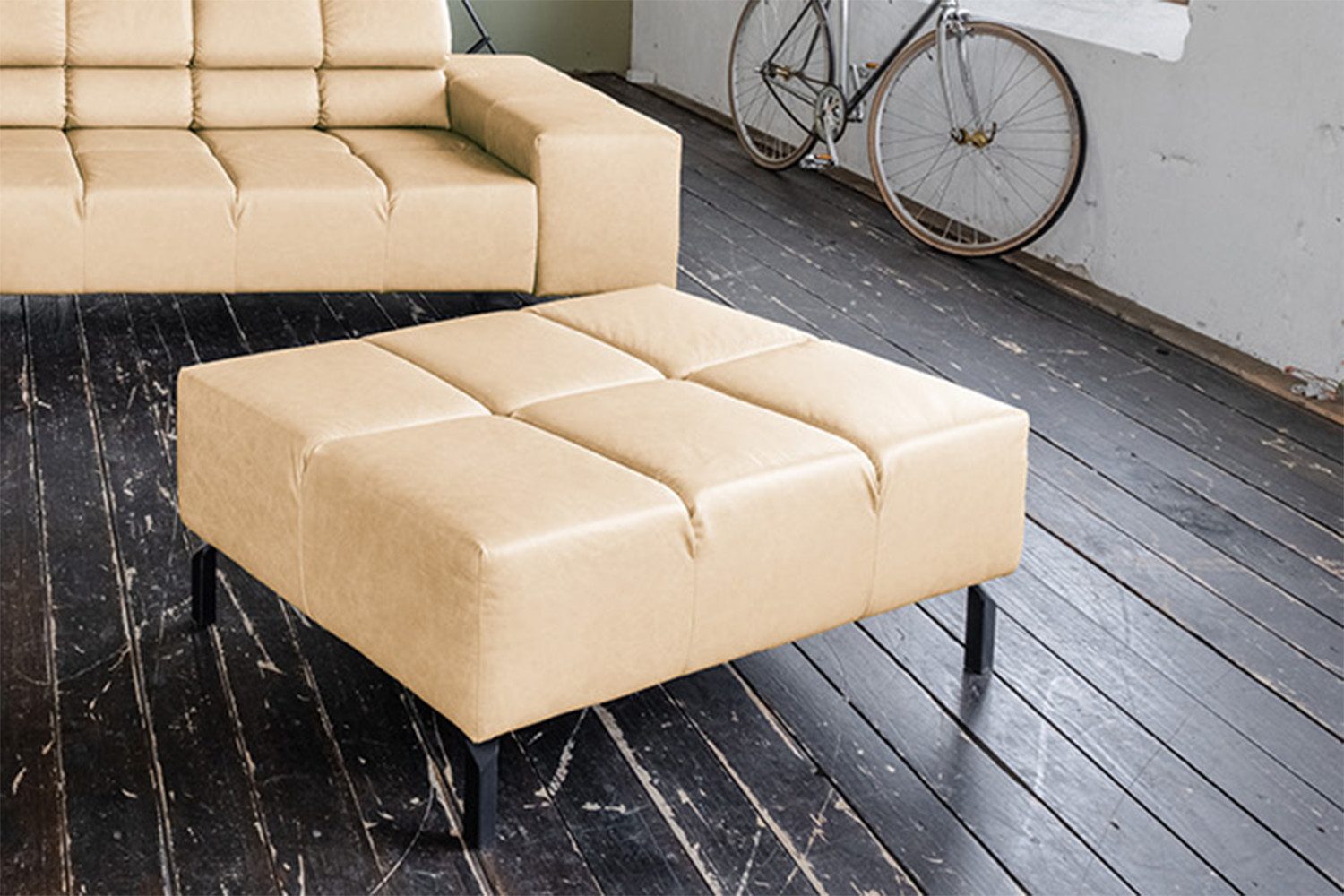 KAWOLA Hocker NELSON, Hockerbank verschiedene Farben 107x71 cm