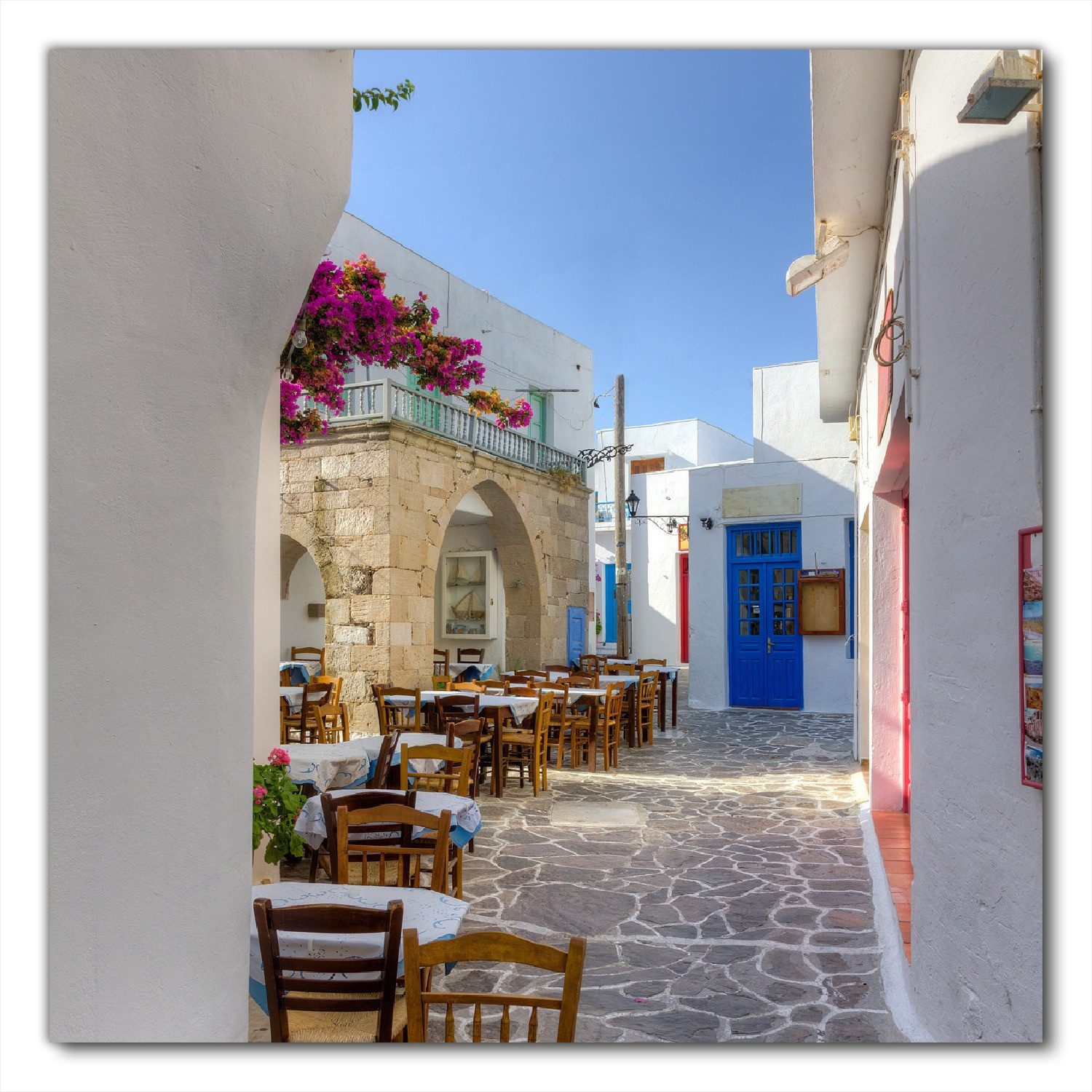 Wallario Möbelfolie Gasse in Griechenland