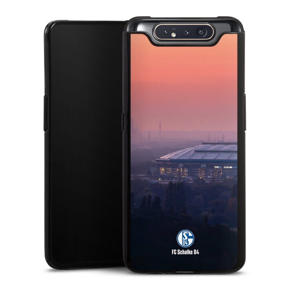 DeinDesign Handyhülle Stadion FC Schalke 04 Offizielles Lizenzprodukt Schalke 04 Stadion, Samsung Galaxy A80 Silikon Hülle Bumper Case Handy Schutzhülle
