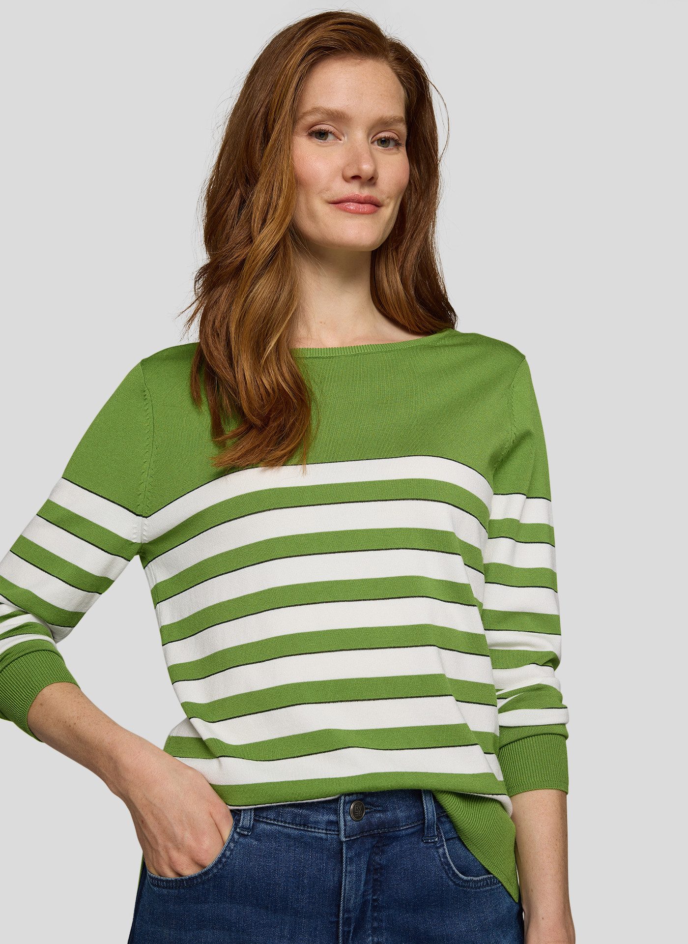 Rabe Strickpullover im Streifen-Look