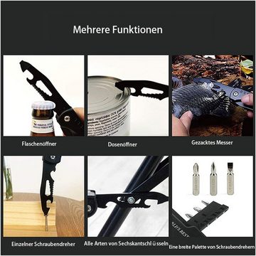 Dedom Campinghammer Hammer,Multifunktions-Hammerzange,faltbar,tragbar,Outdoor,schwarz