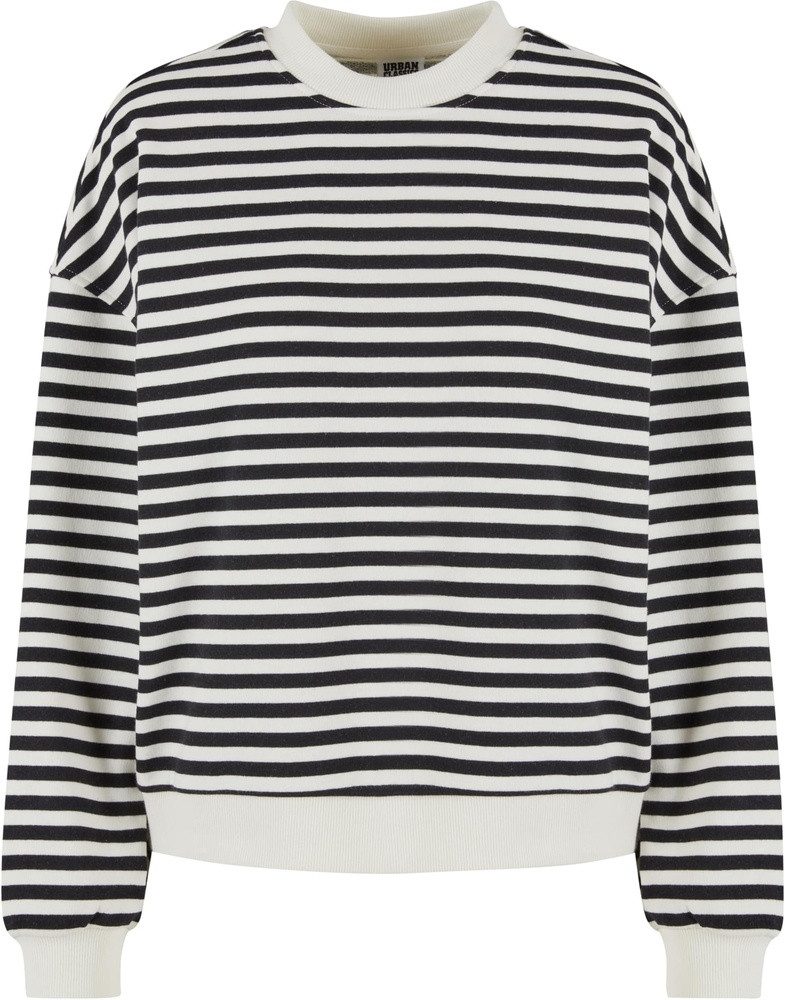 Sweatshirt Ladies Oversized Striped Crewneck Damen Pullover
