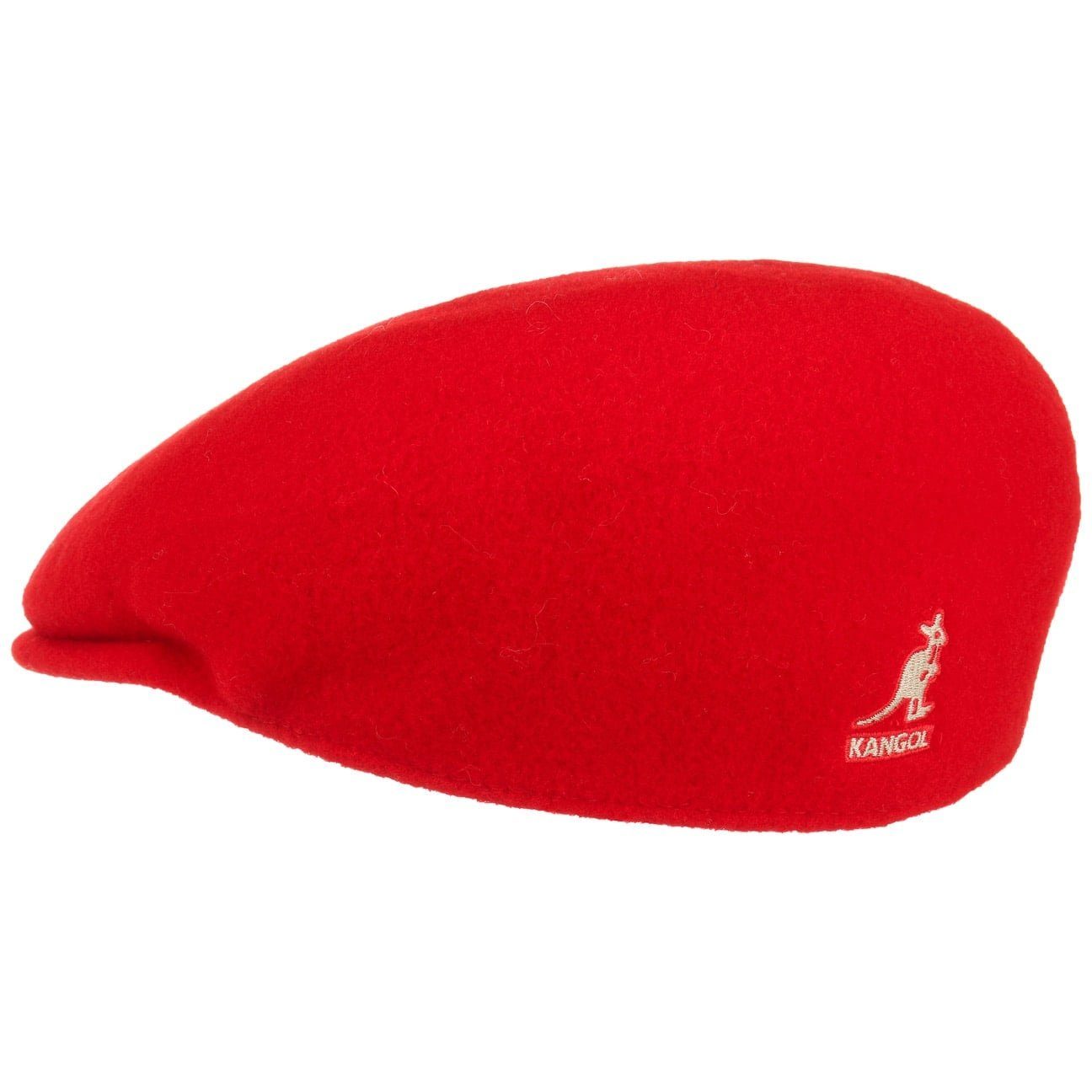 rot mit Flat Kangol Cap Schirm Schiebermütze (1-St)