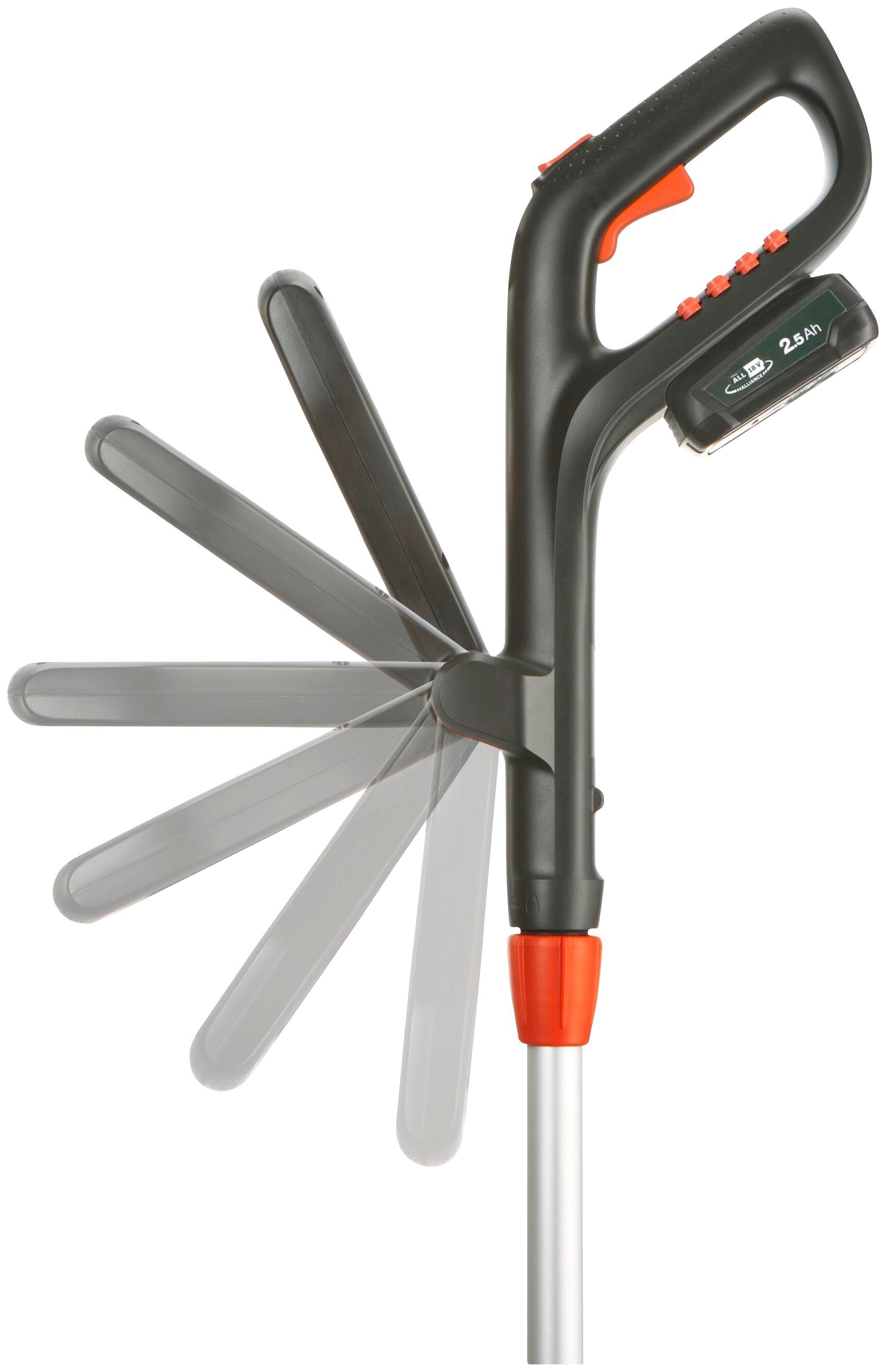 GARDENA Akku-Rasentrimmer EasyCut 23/18V P4A Ready-To-Use Set, 23 cm Arbeitsbreite Messer, (mit Akku und Ladegeät)