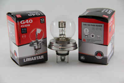 Inbusco Halogenlampe KFZ-Glühlampen G40 / R2 BiLux Sockel Oldtimer 52, G40 / R2