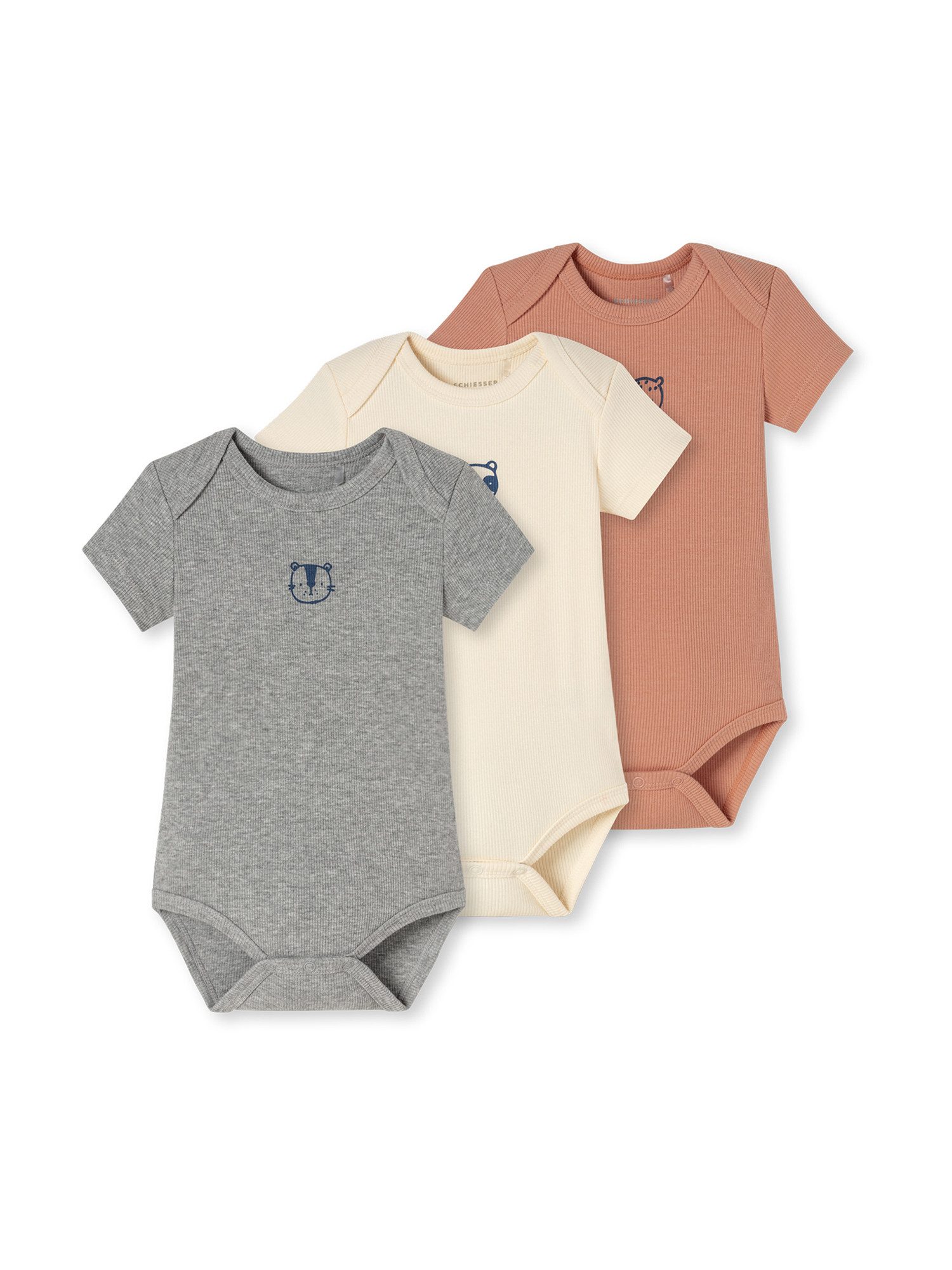 Schiesser Body Double Rib (3-tlg) Bodysuit, Einteiler, Figuroberteil