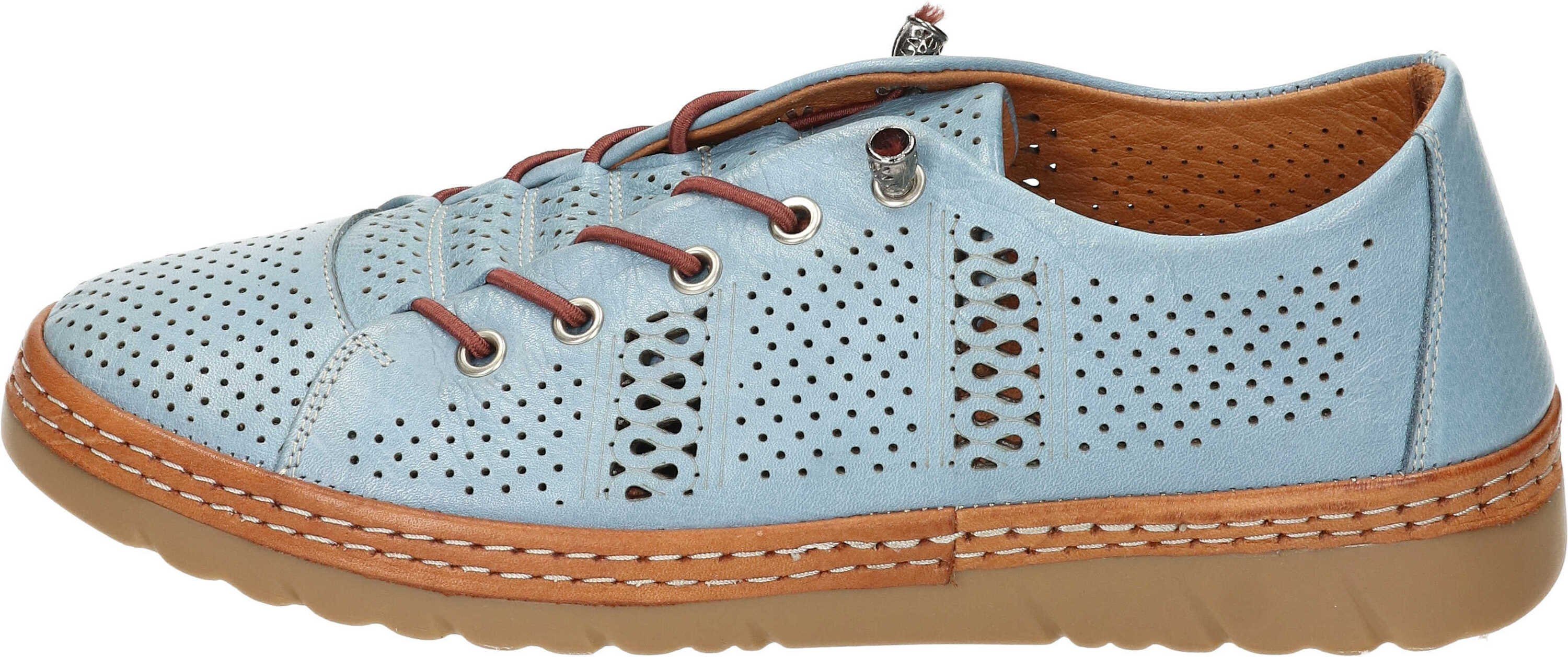 Manitu Slipper Schnürschuh aus echtem Leder günstig online kaufen