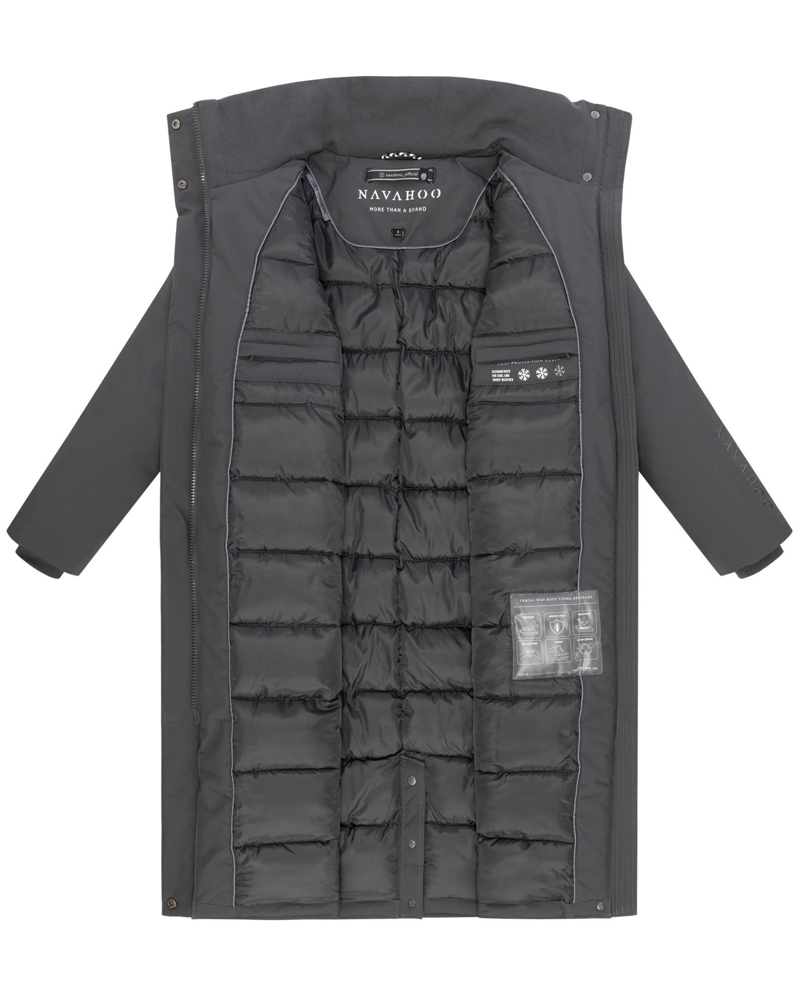 Navahoo Wintermantel Traumblüte 14 Warmer Parka mit Stehkragen