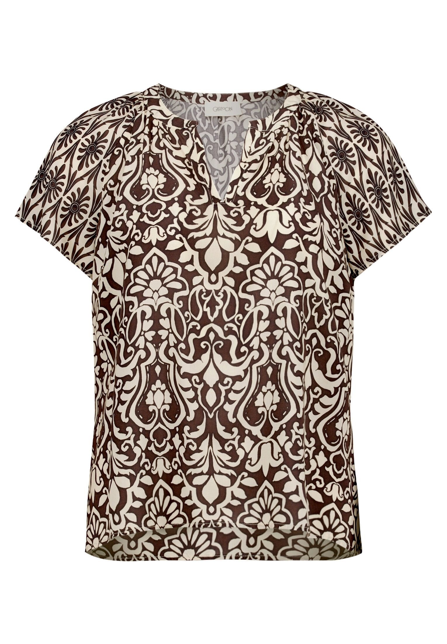 Cartoon Shirtbluse Damen mit Rüschen