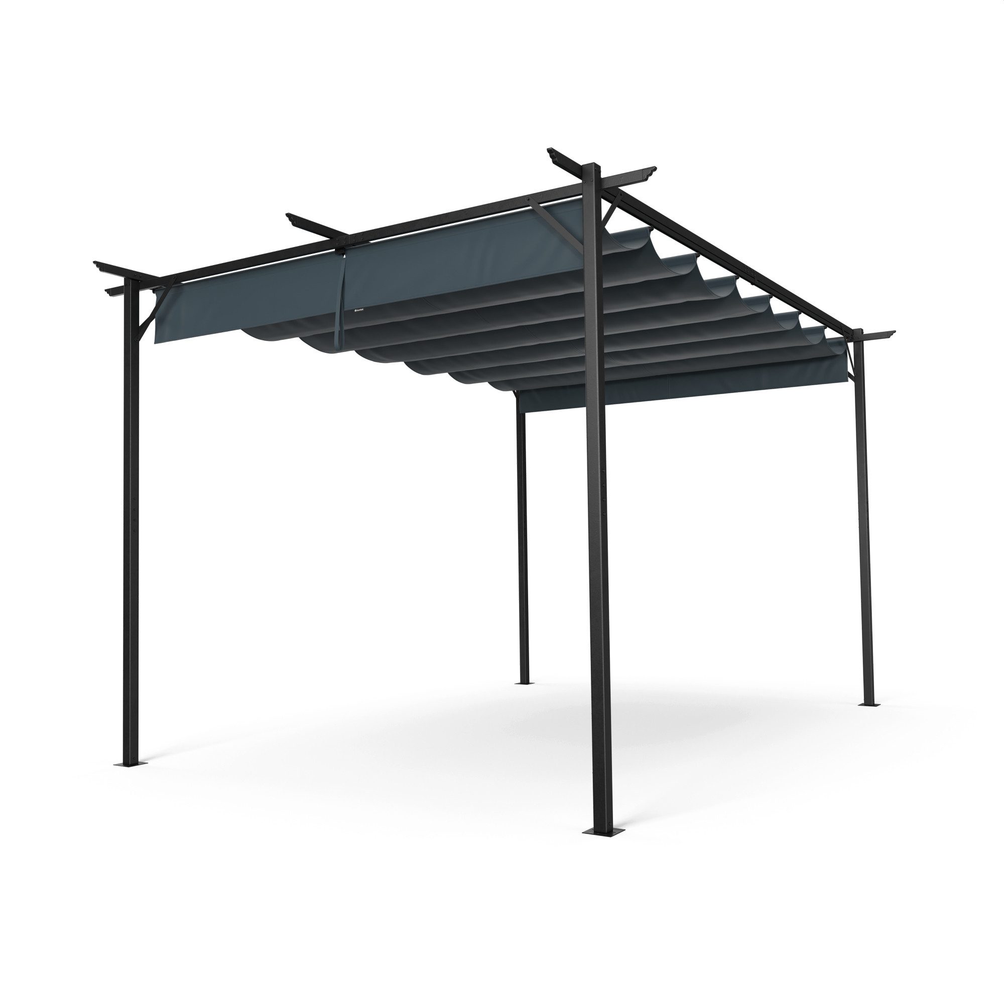 blumfeldt Pavillon Pantheon Robust, (Set), Pergola 3x4m pulverbeschichtet wetterfest Garten