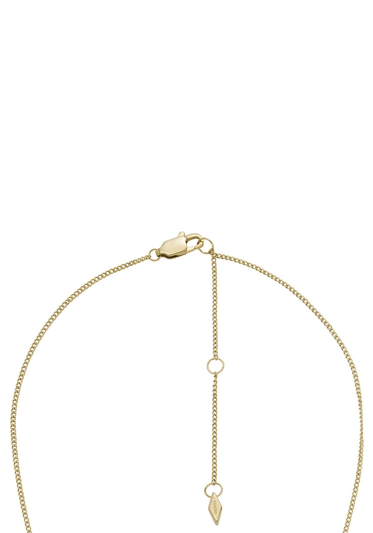 Fossil Kette mit Anhänger Schriftzug lo... Fossil Kette mit Anhänger Schriftzug lo...