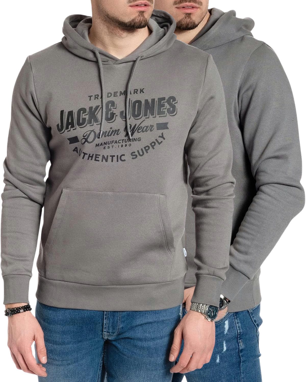 Jack & Jones Kapuzenpullover stilvolle Hoodies mit Logoprint (Spar Set, Dop günstig online kaufen