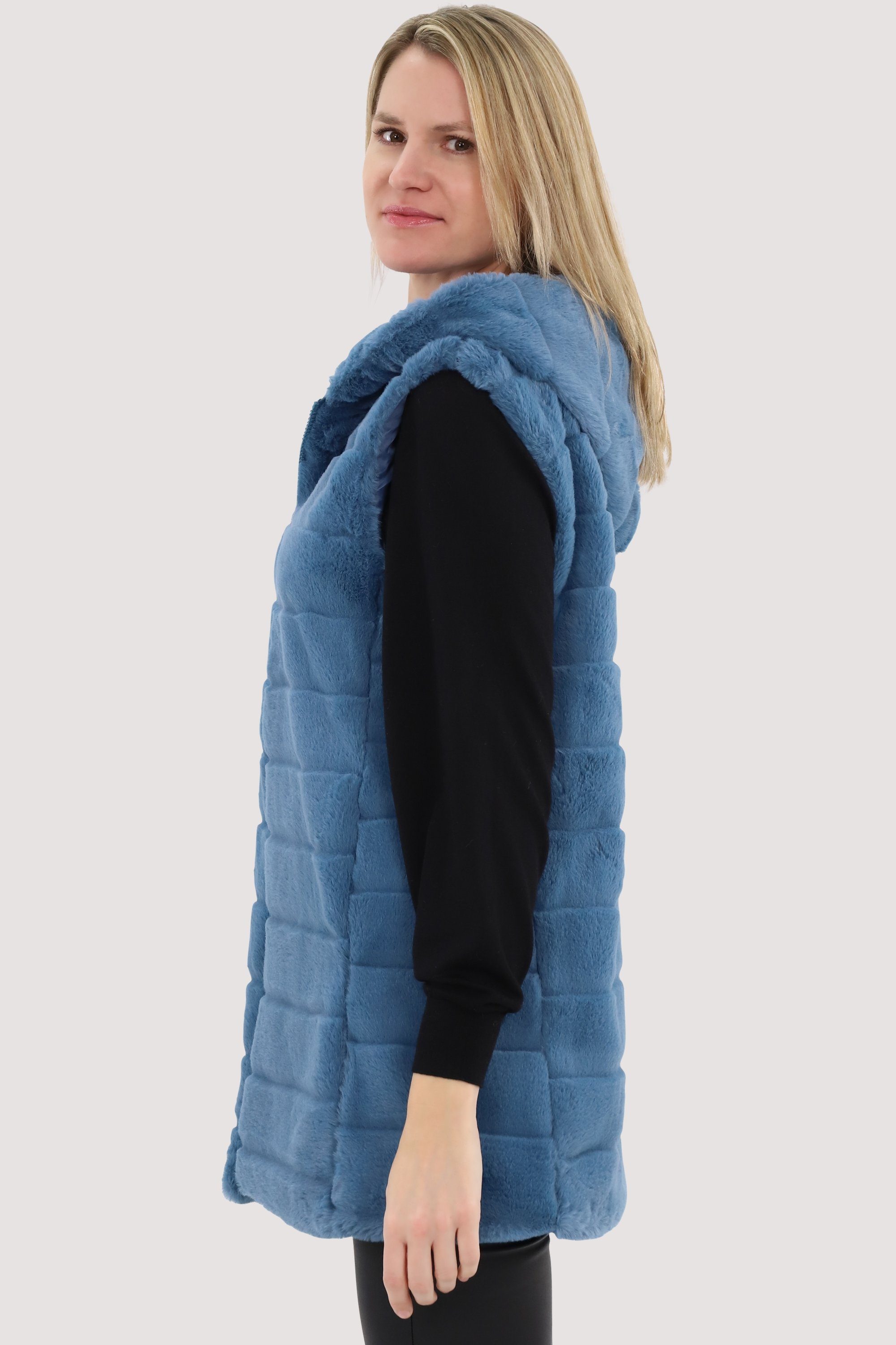 malito more than fashion Longweste CR-1958 mit Kapuze günstig online kaufen