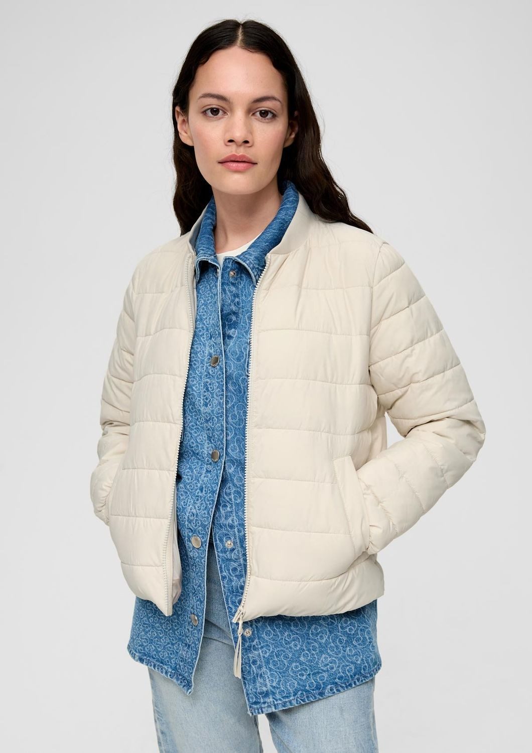 s.Oliver Steppjacke (1, 1-St) hochwertig, wärmend, günstig online kaufen