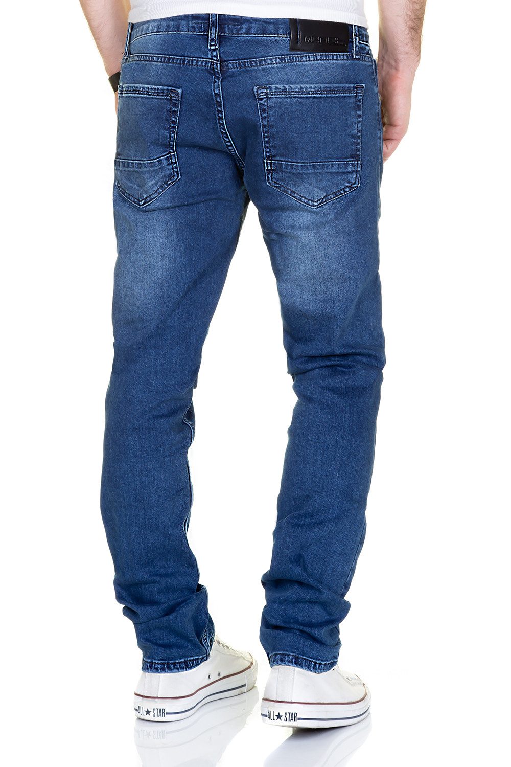 MERISH Slim-fit-Jeans MERISH Jeans Herren Destroyed Hose Used-Look Jeanshose Männer Denim