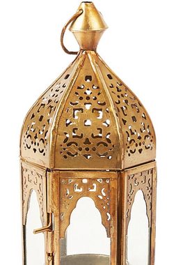 Marrakesch Orient & Mediterran Interior Windlicht 2er SET Orientalisches Windlicht Basem, orientalische Laterne, Handarbeit