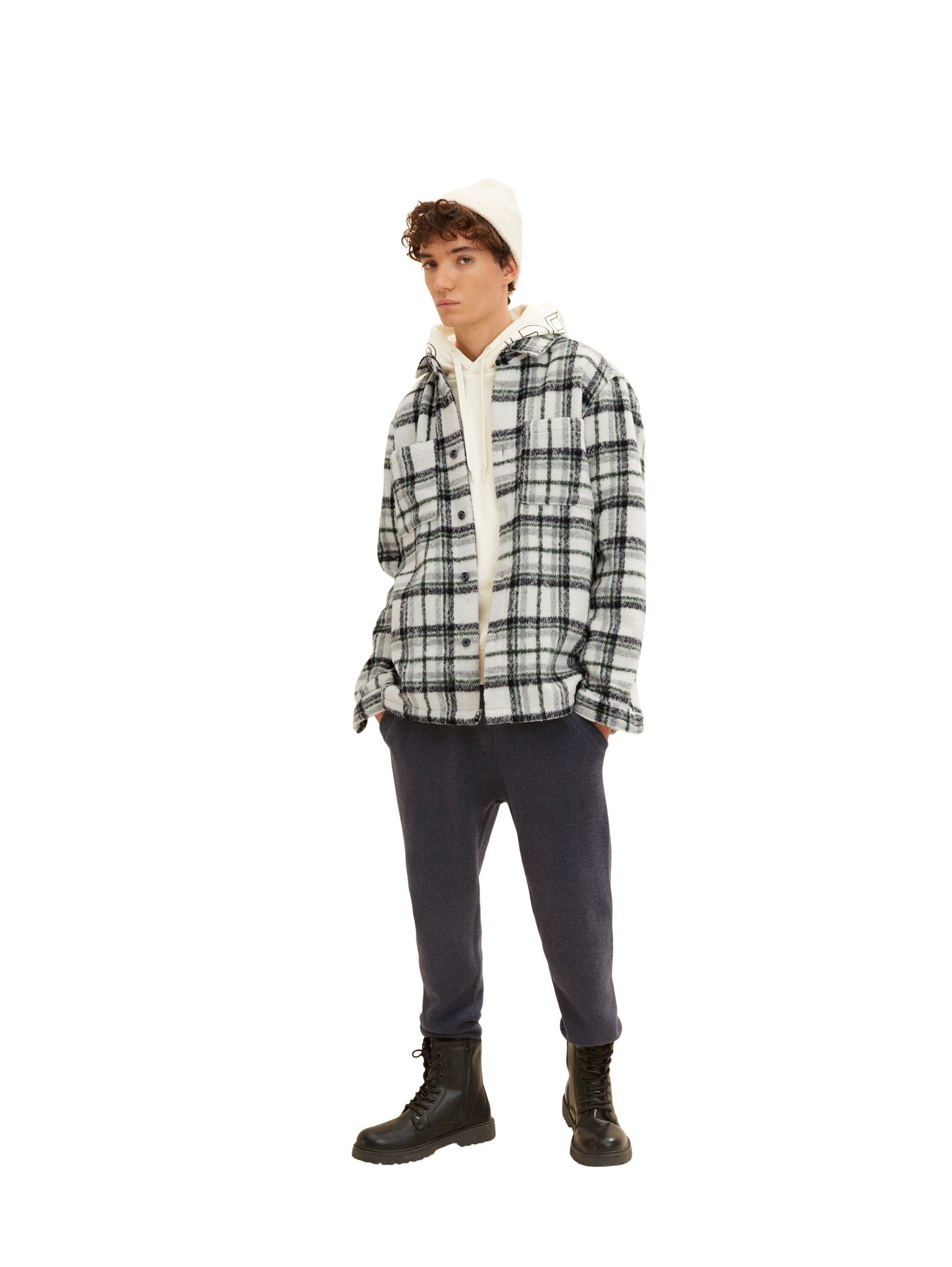 TOM TAILOR Denim Langarmhemd Overshirt mit Karomuster
