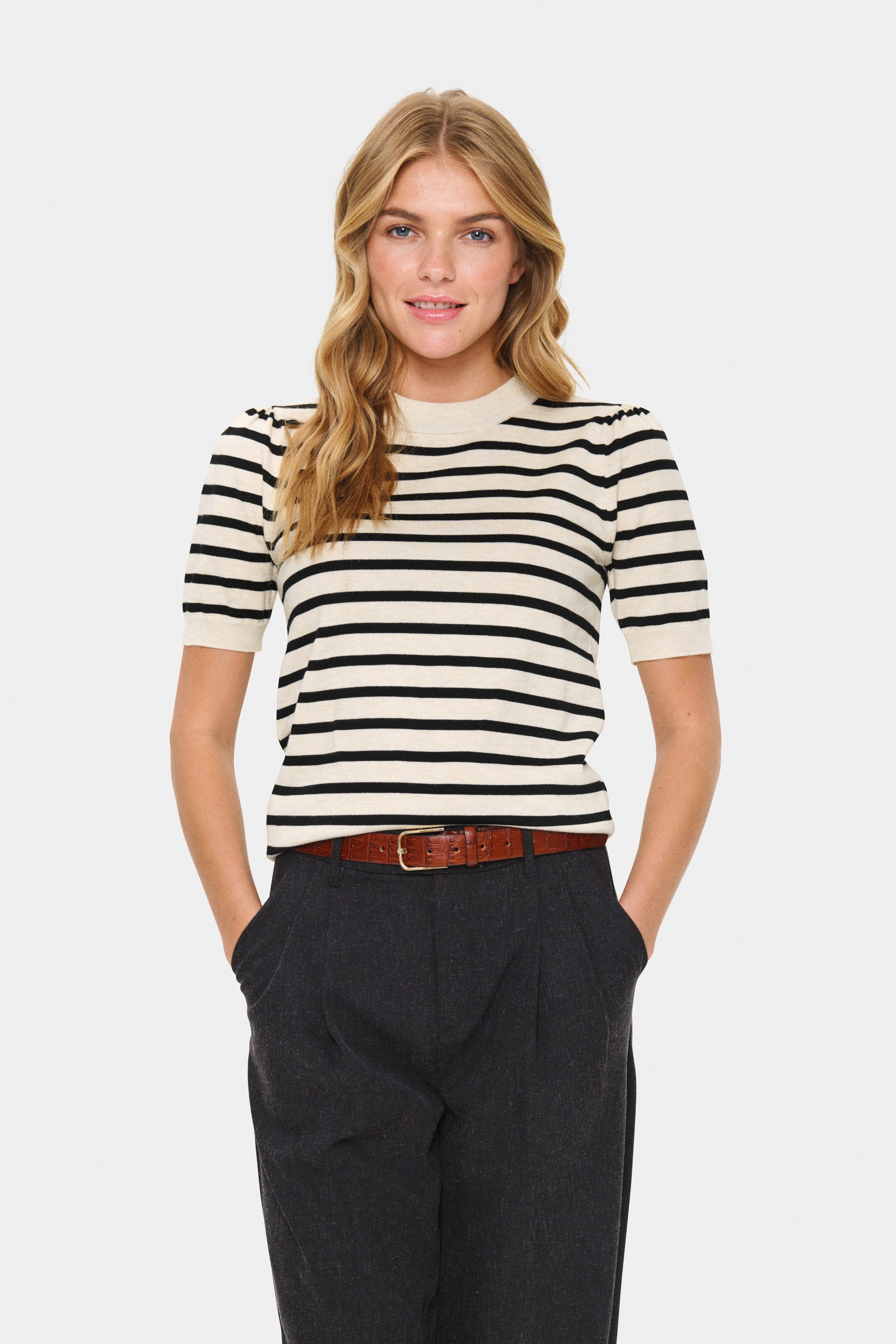 Saint Tropez Kurzarmpullover MilaSZ SS Striped günstig online kaufen