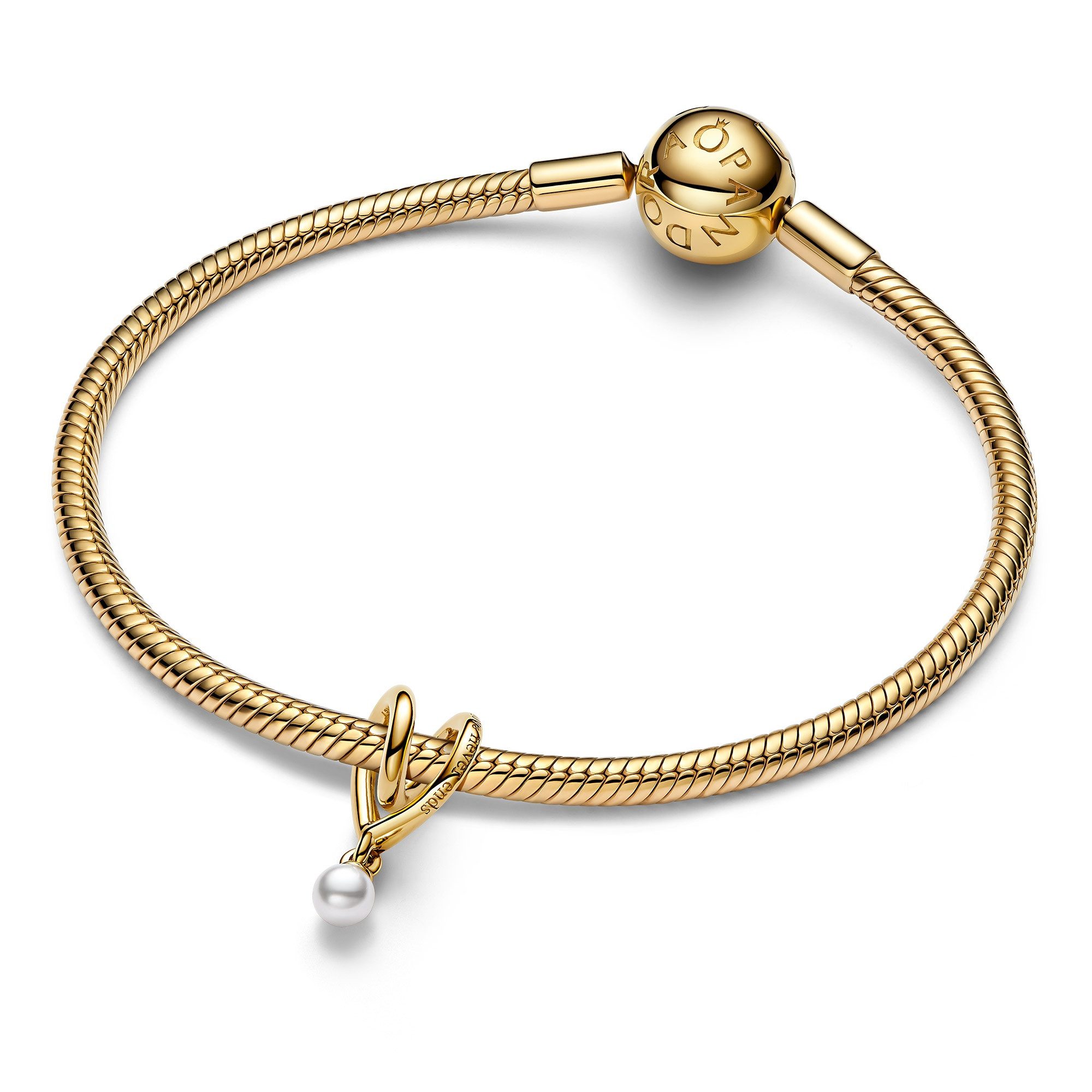 Pandora Charm Herz Charm Goldfarben Gewickeltes Herz