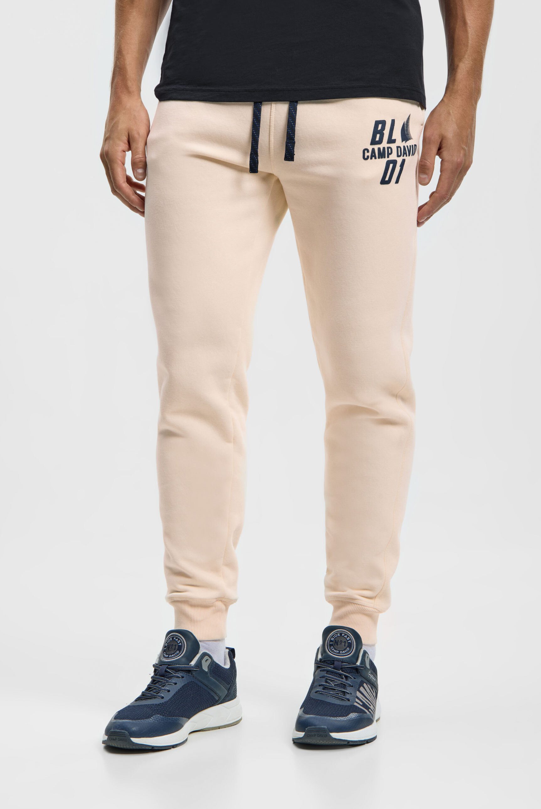 CAMP DAVID Sporthose mit Elastikbund und Kordel