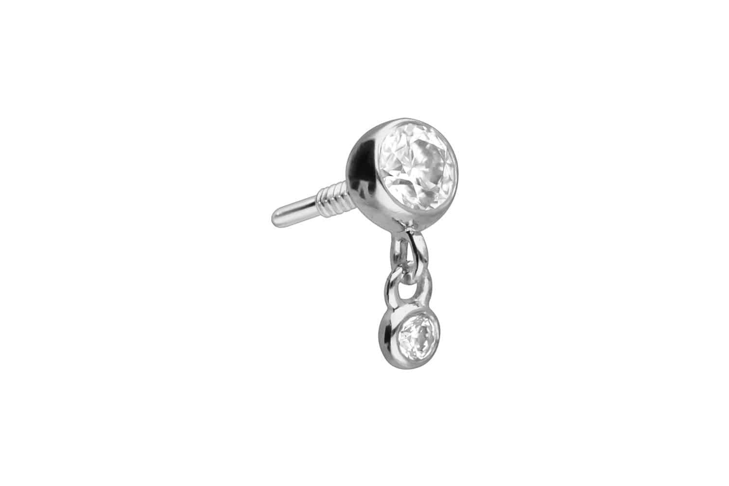 PIERCINGLINE Piercing-Set 14 Karat Gold Schraubaufsatz günstig online kaufen