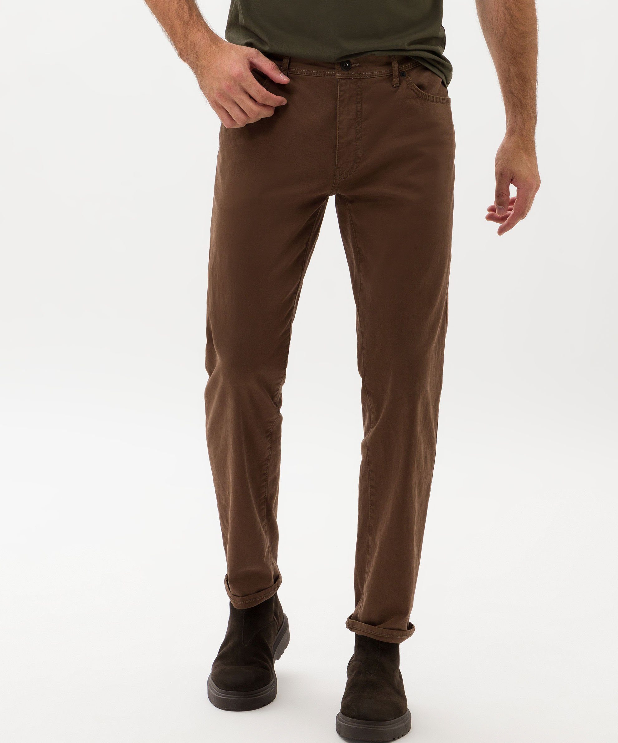 billig abgeben Brax 5-Pocket-Hose Cadiz Baumwollstretch Marathon nougat