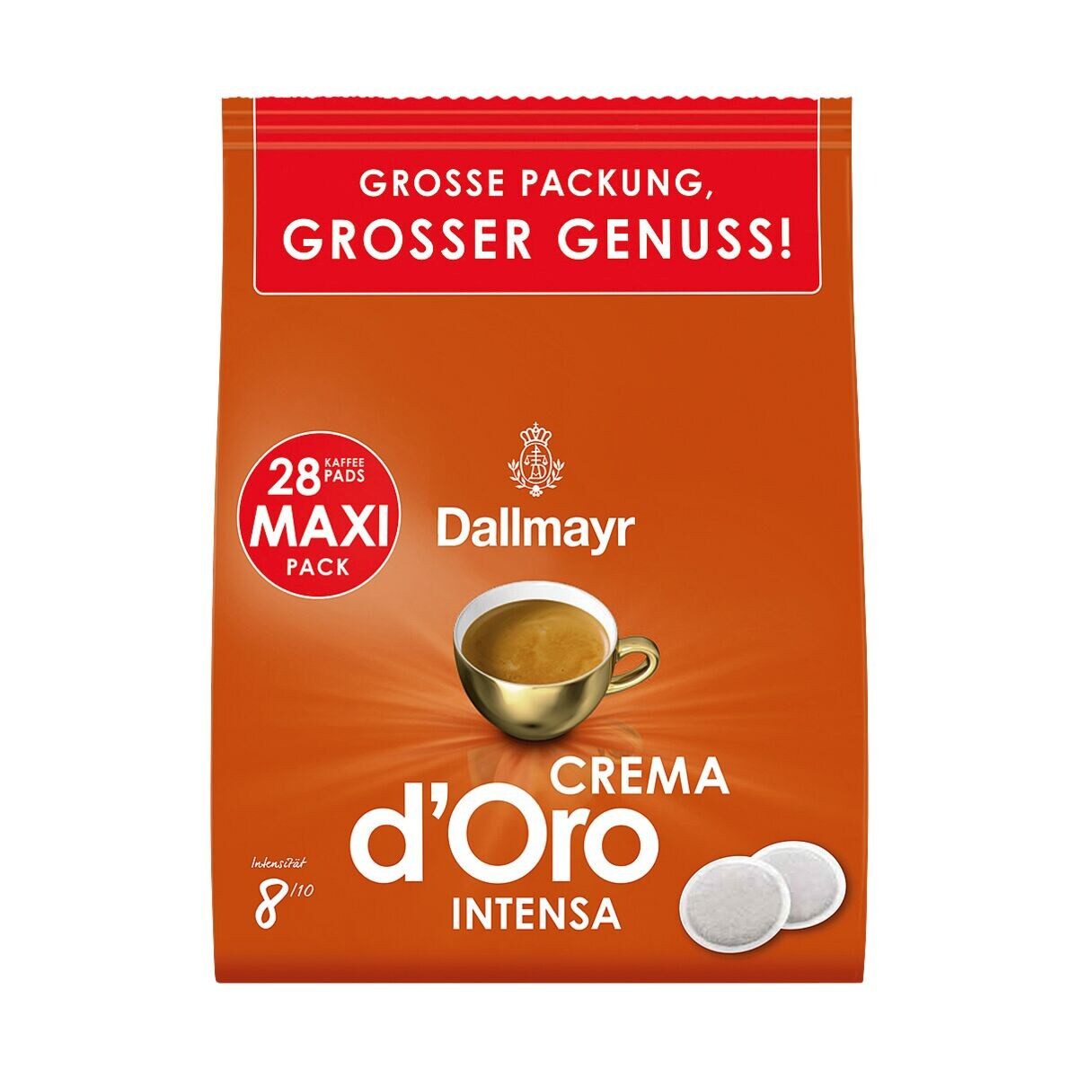 DALLMAYR Kaffee Crema d'Oro Intensa, 28 Kaffee-Pads