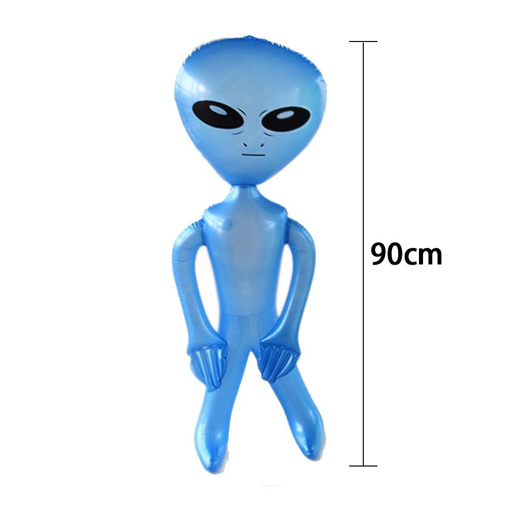 Spielzeuge Aufblasbare Luftballon Houhence Alien Stütze Alien blau Aufblasbare Mars