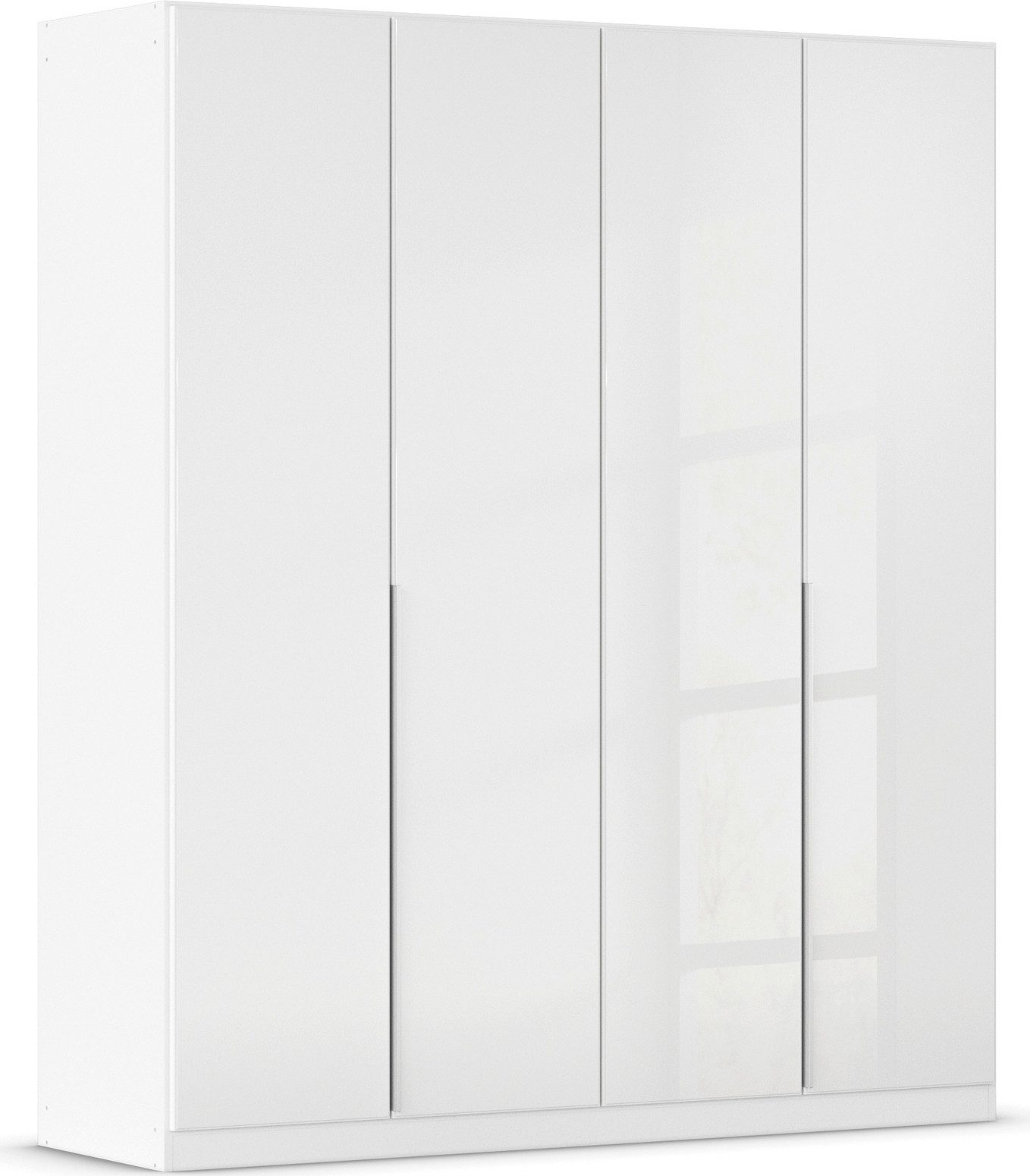 OTTO home Drehtürenschrank Kleiderschrank Kleiderschränke Schrank Garderobe AGORDO mit Glasfront (in zwei Griff-Farben, Breiten 91-405 cm) durchdachte Innenausstattung, in 8 Breiten und 2 Höhen MADE IN GERMANY