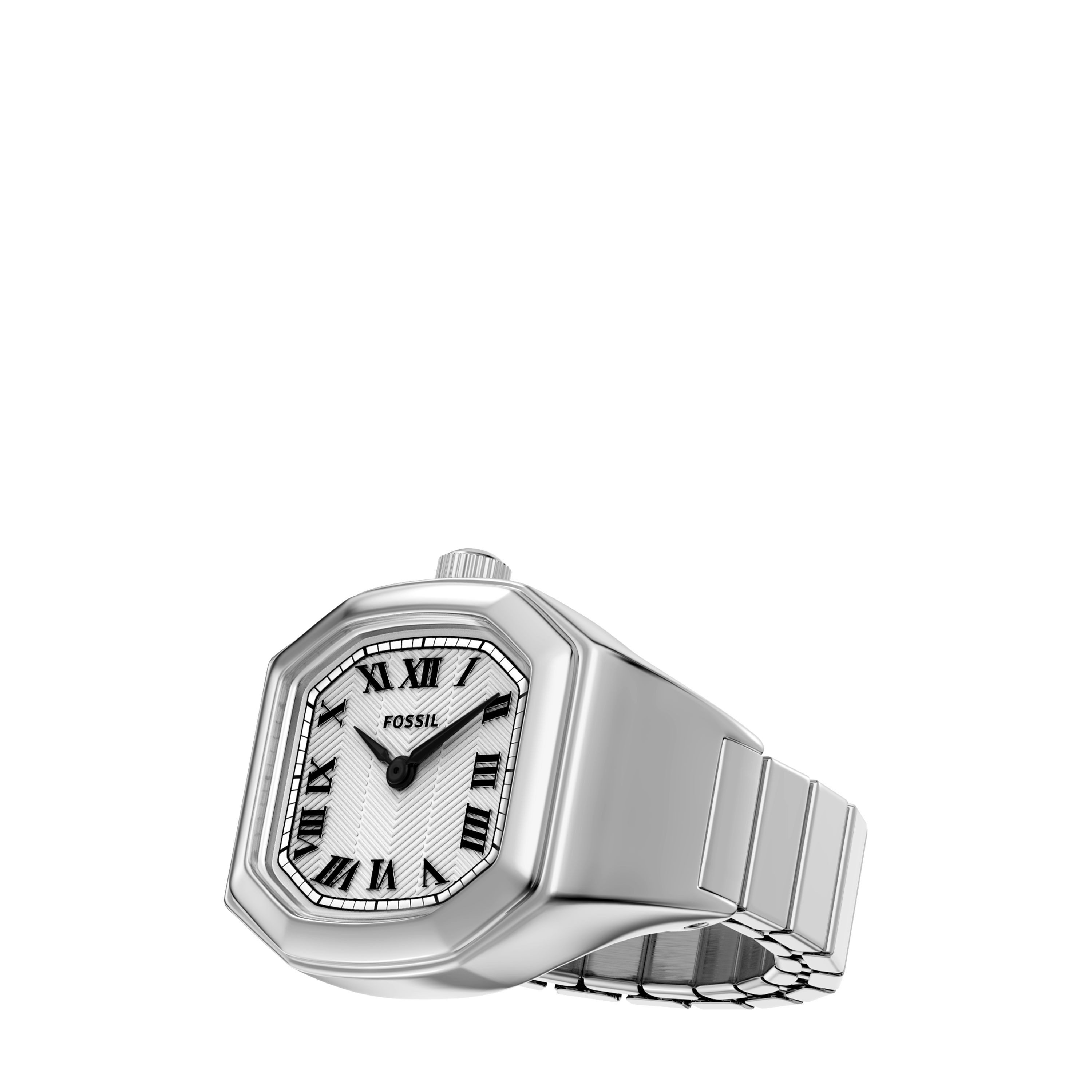 Fossil Quarzuhr Watch Ring ES5482, Armbanduhr, Damenuhr, Edelstahlarmband, analog