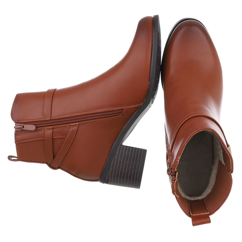 Ital-Design Damen Elegant Stiefelette (88489355) Blockabsatz Stiefeletten i günstig online kaufen