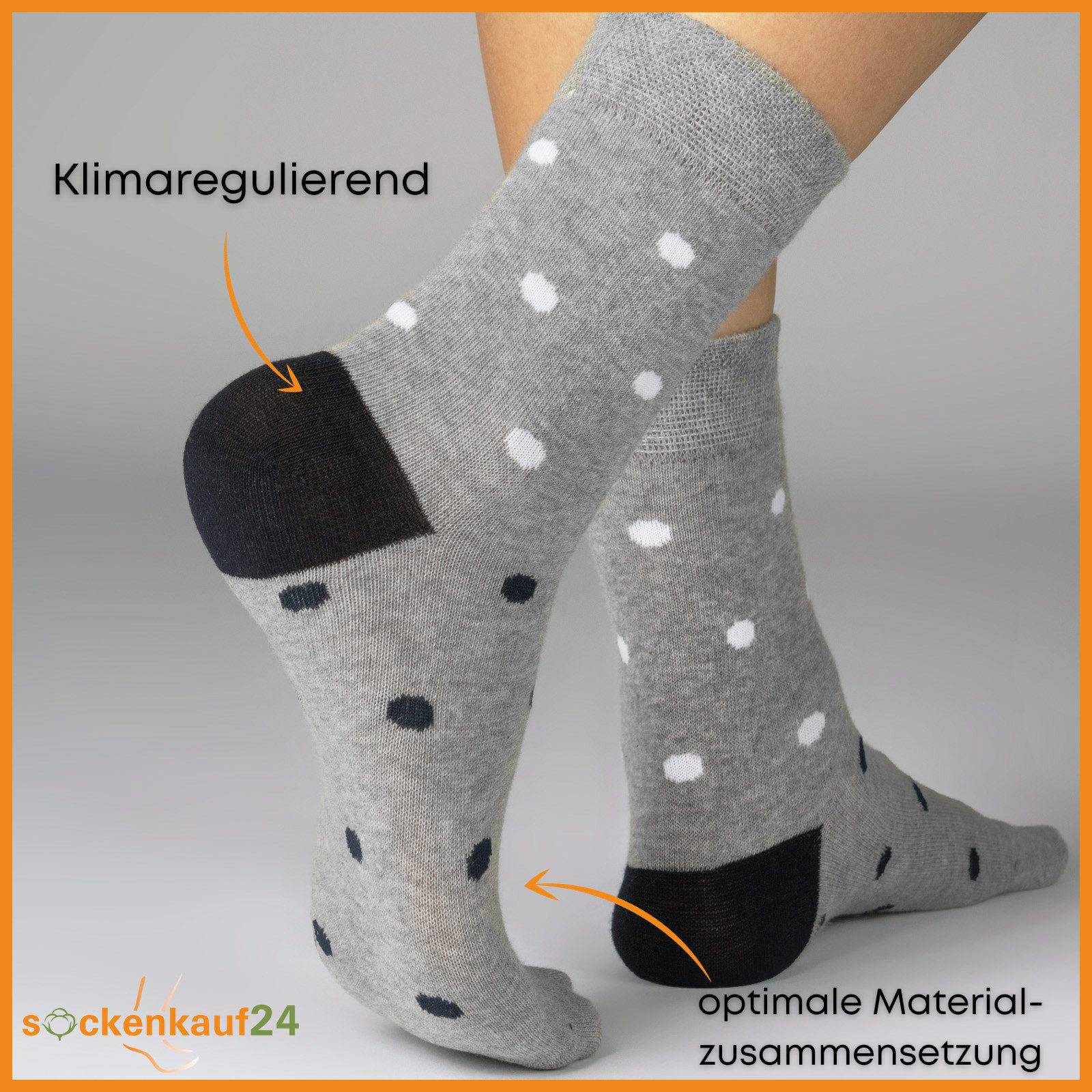 sockenkauf24 Basicsocken 10 Paar Damen Socken Mehrfarbig Streifen Punkte (34857, 39-42) Herzen Maritim Baumwolle